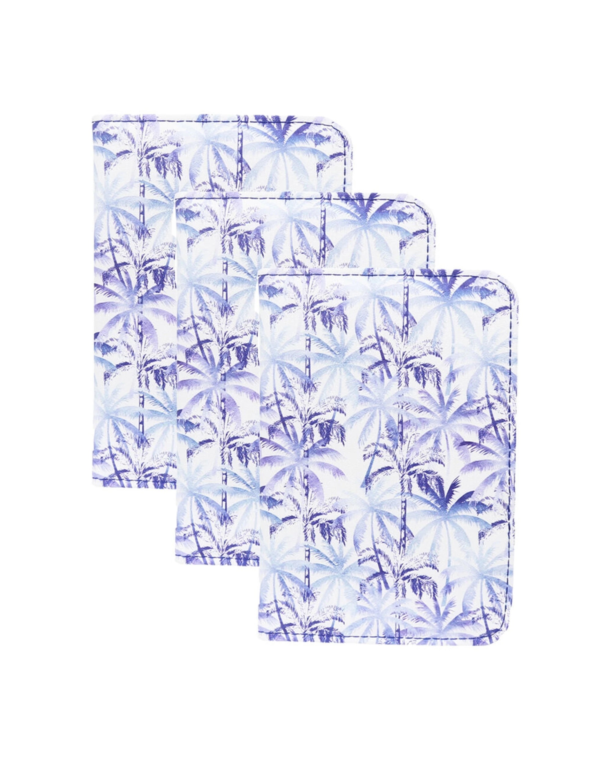 1 Wicked Sista 3PK Palms Passport Document Travel Wallet Holder 100x147mm - Multi, 1 of 3