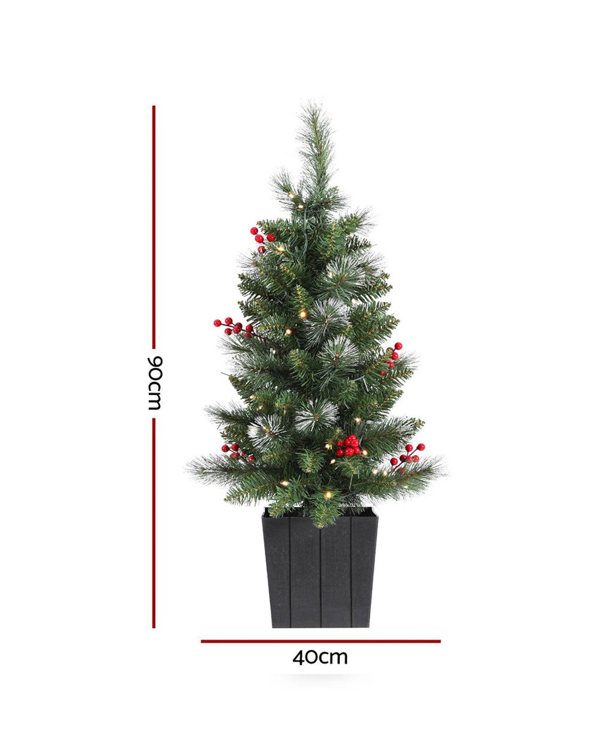 2 Jingle Jollys Christmas Tree 90cm Potted Xmas Tree Party Decorations
 - Green, 2 of 3