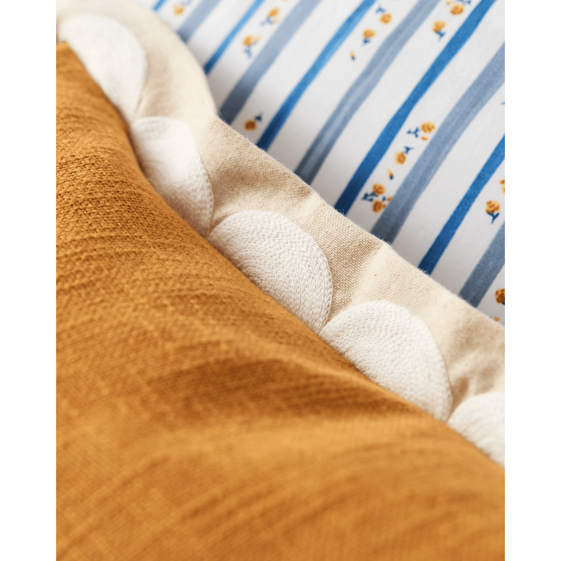 3 Target Sylvie Scallop Embroidered Cushion
 - Yellow, 3 of 5