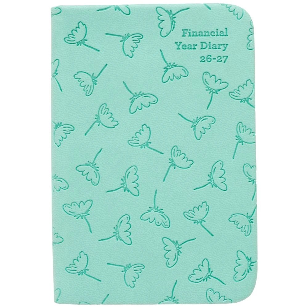 2 J.Burrows A7 Week-To-View Embossed Diary FY26/27 Sage, 2 of 6
