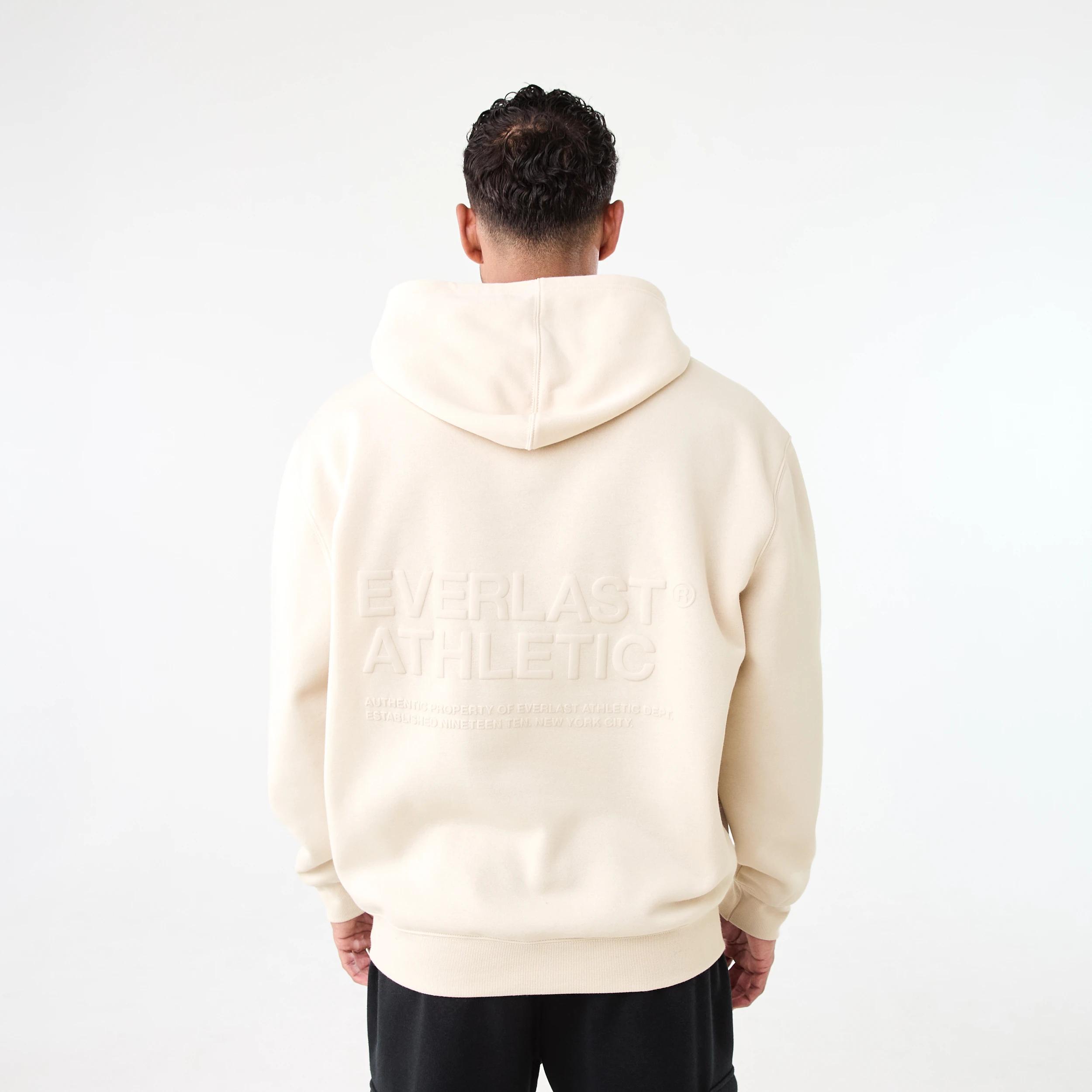 1 Everlast Mens Oversized Hoodie EVERLAST LIGHT STONE, 1 of 8