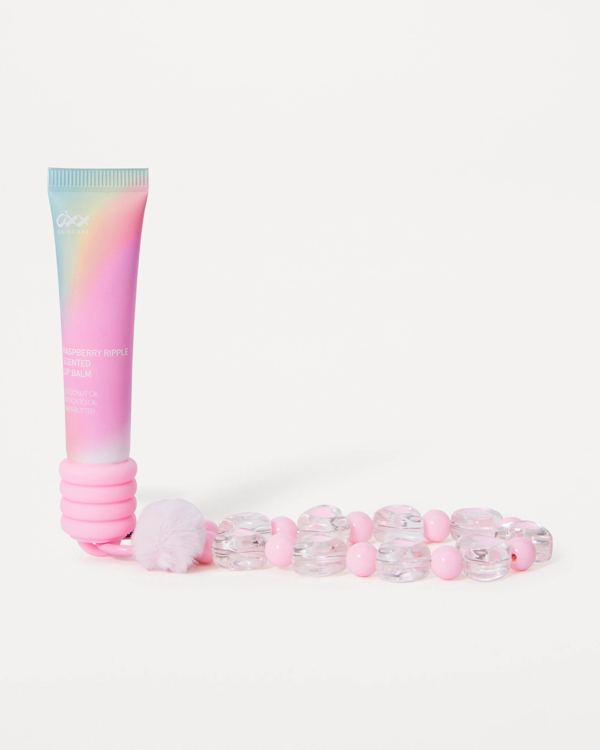 1 OXX Skincare Raspberry Ripple Scented Lip Balm - Coconut Oil, Avocado Oil and Shea Butter, 1 of 5