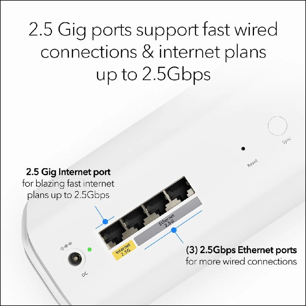 4 NETGEAR Orbi 770 BE11000 Tri Mesh WiFi 7 Router 3 Pack, 4 of 5