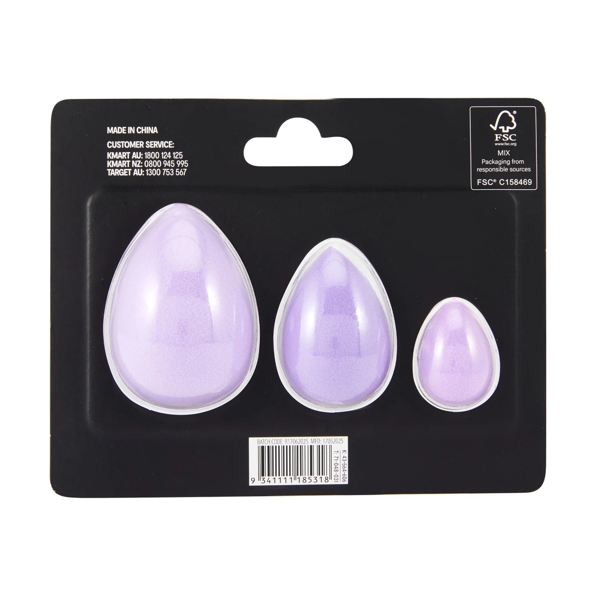 4 OXX Cosmetics 3 Pack Blender Sponge - Purple, 4 of 4