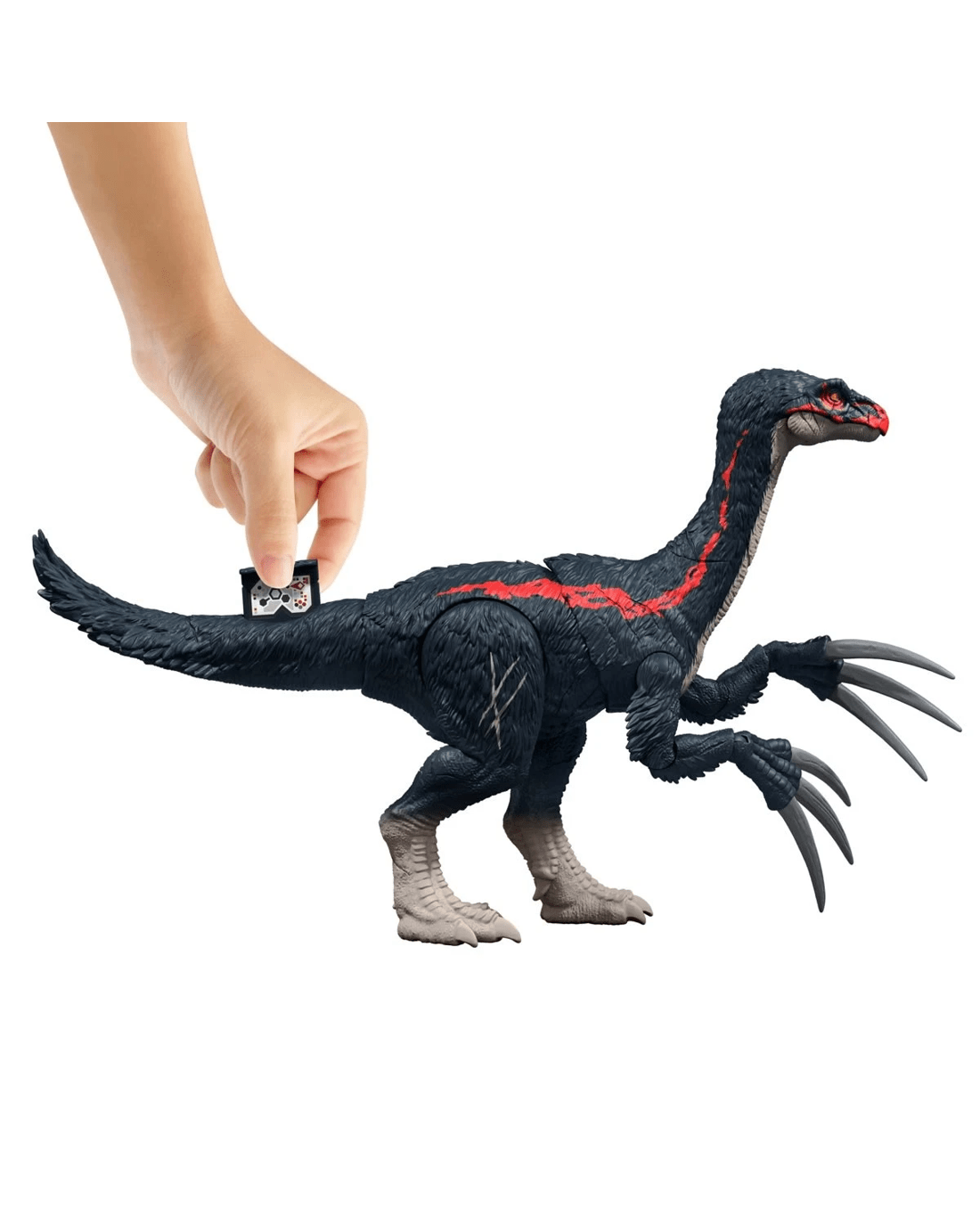 3 Jurassic World: Chaos Theory Slash 'N Roar Therizinosaurus Dinosaur Figure, 3 of 5