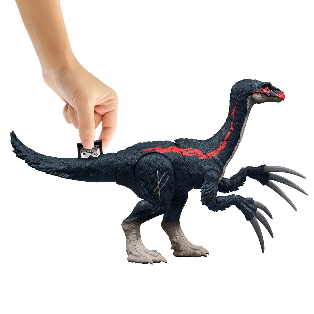 3 Jurassic World: Chaos Theory Slash 'N Roar Therizinosaurus Dinosaur Figure, 3 of 5