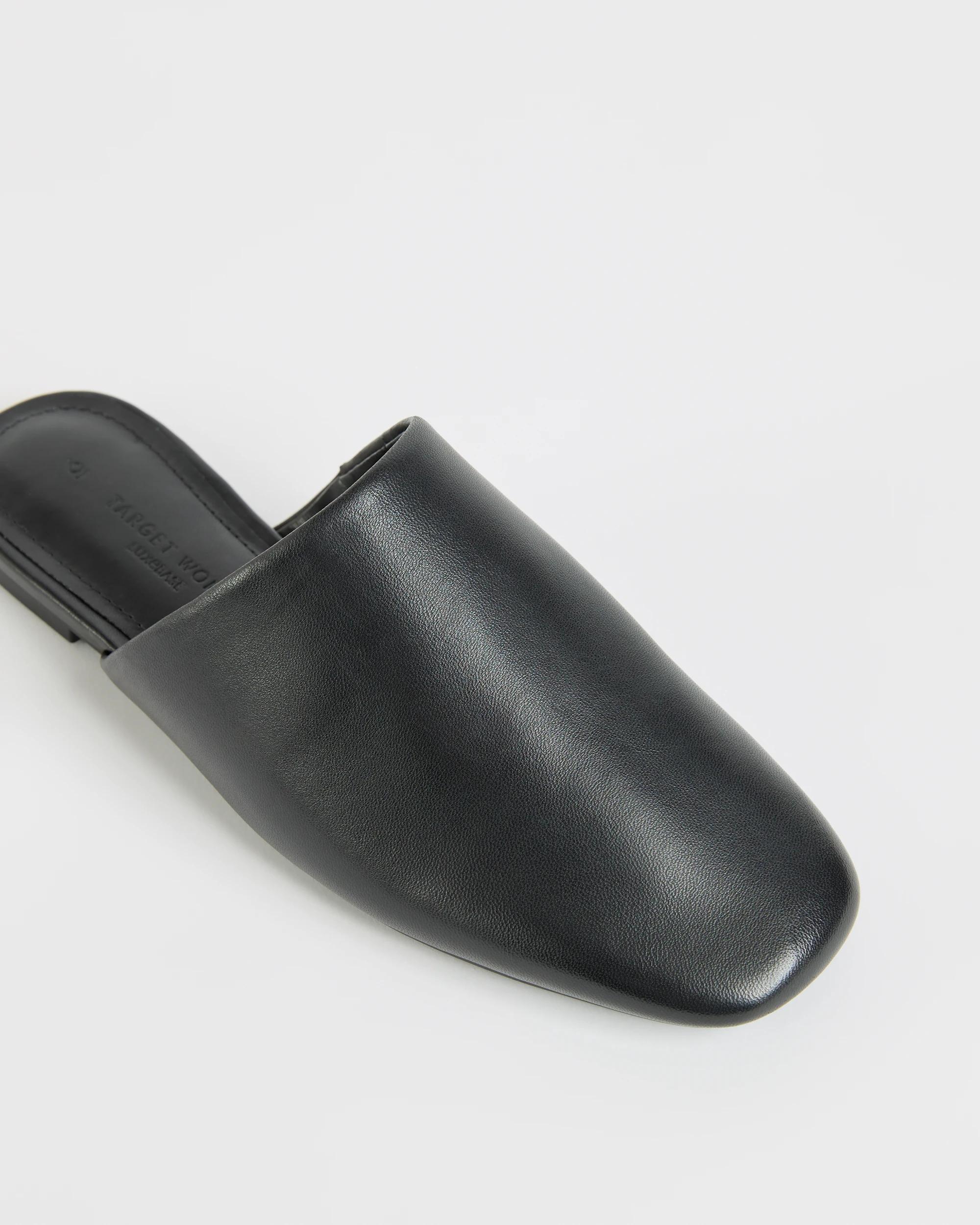3 Target Woman Genuine Leather Mule Flats - Tara BLACK PATENT, 3 of 3