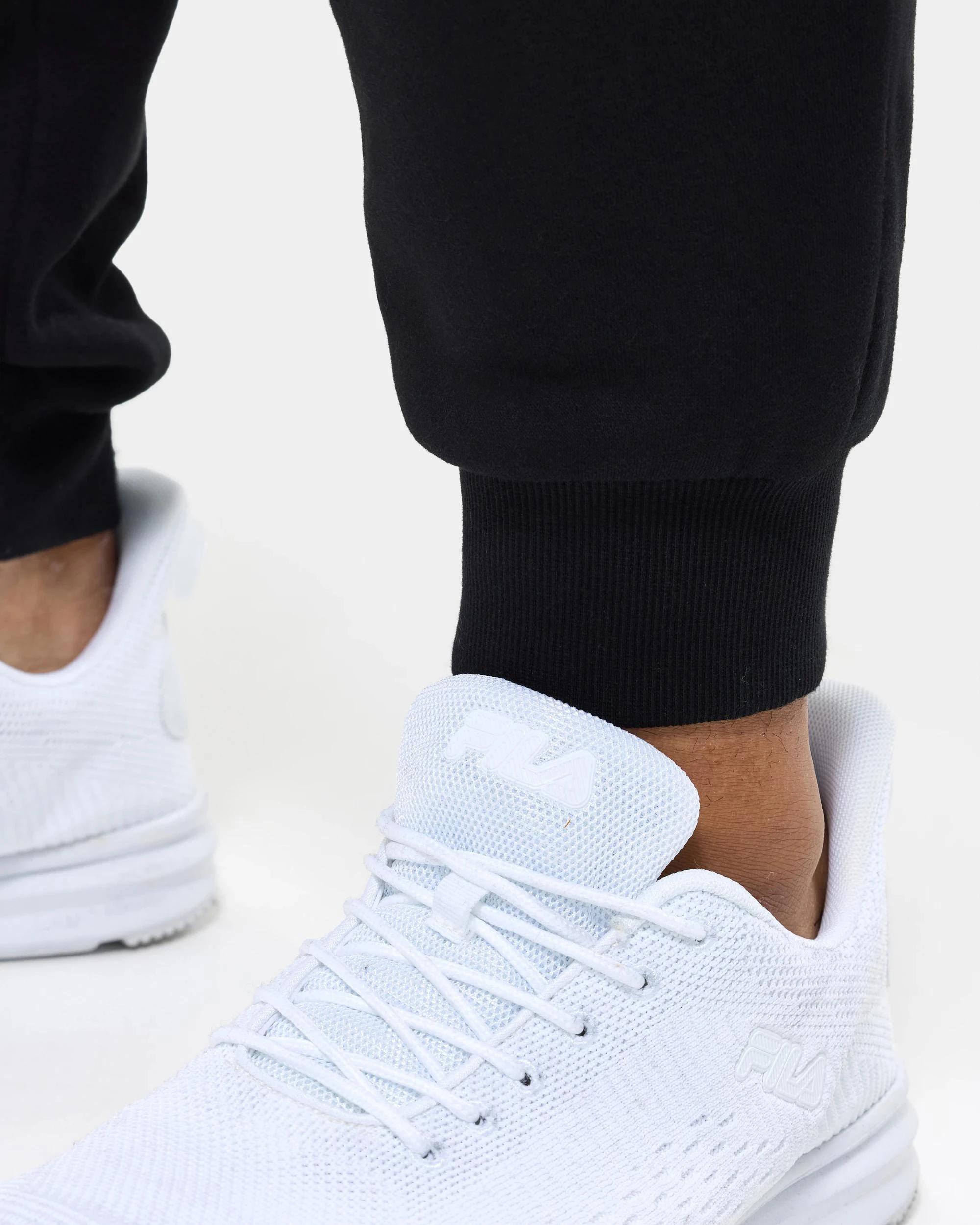 7 Fila Plus Heavyweight Fleece Trackpants BLACK, 7 of 7