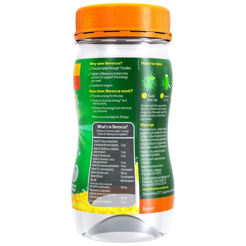 3 Berocca Twist n Go Performance Drink Orange 250mL, 3 of 3