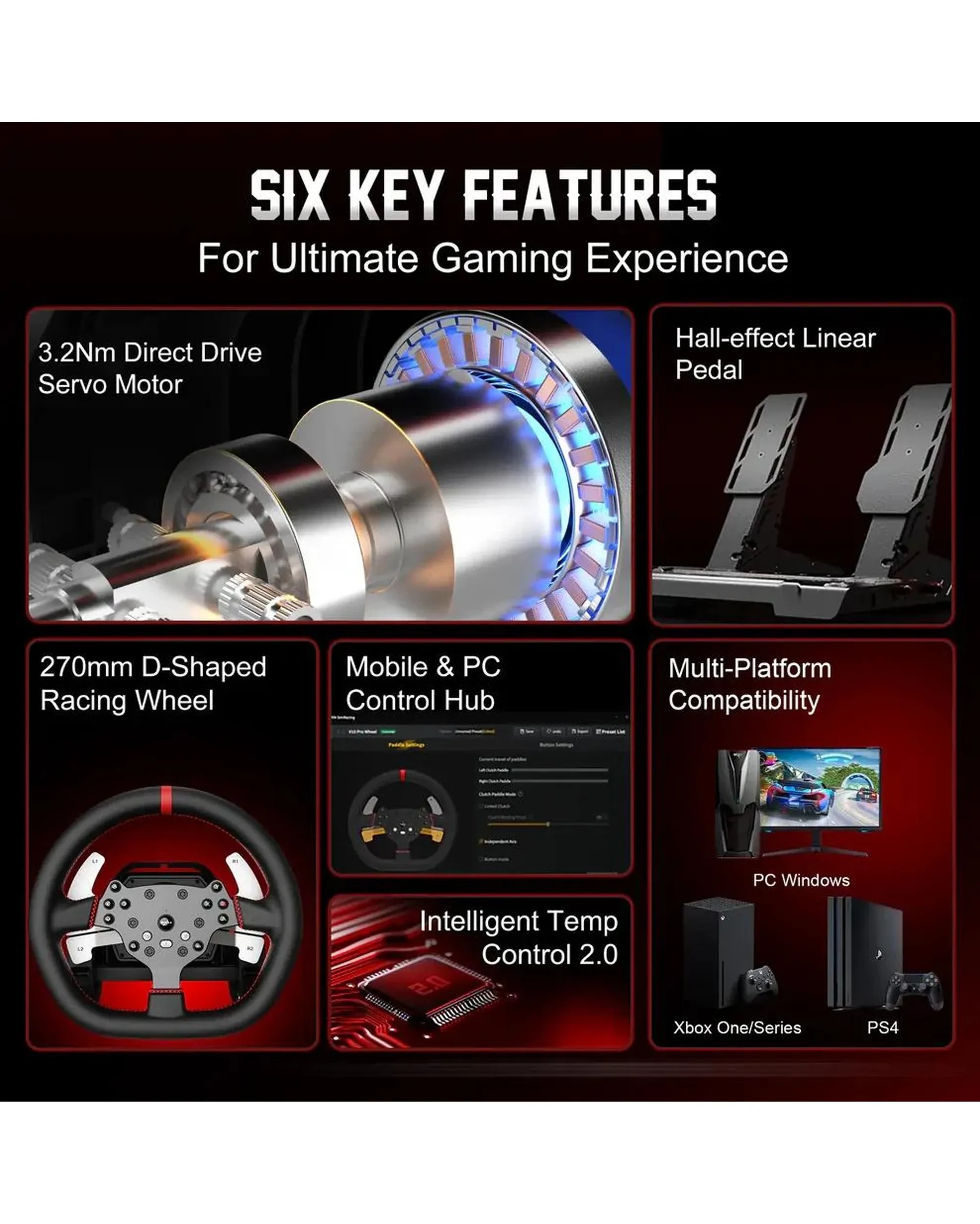 7 PXN V10 Ultra Racing Steering Wheel, 7 of 9