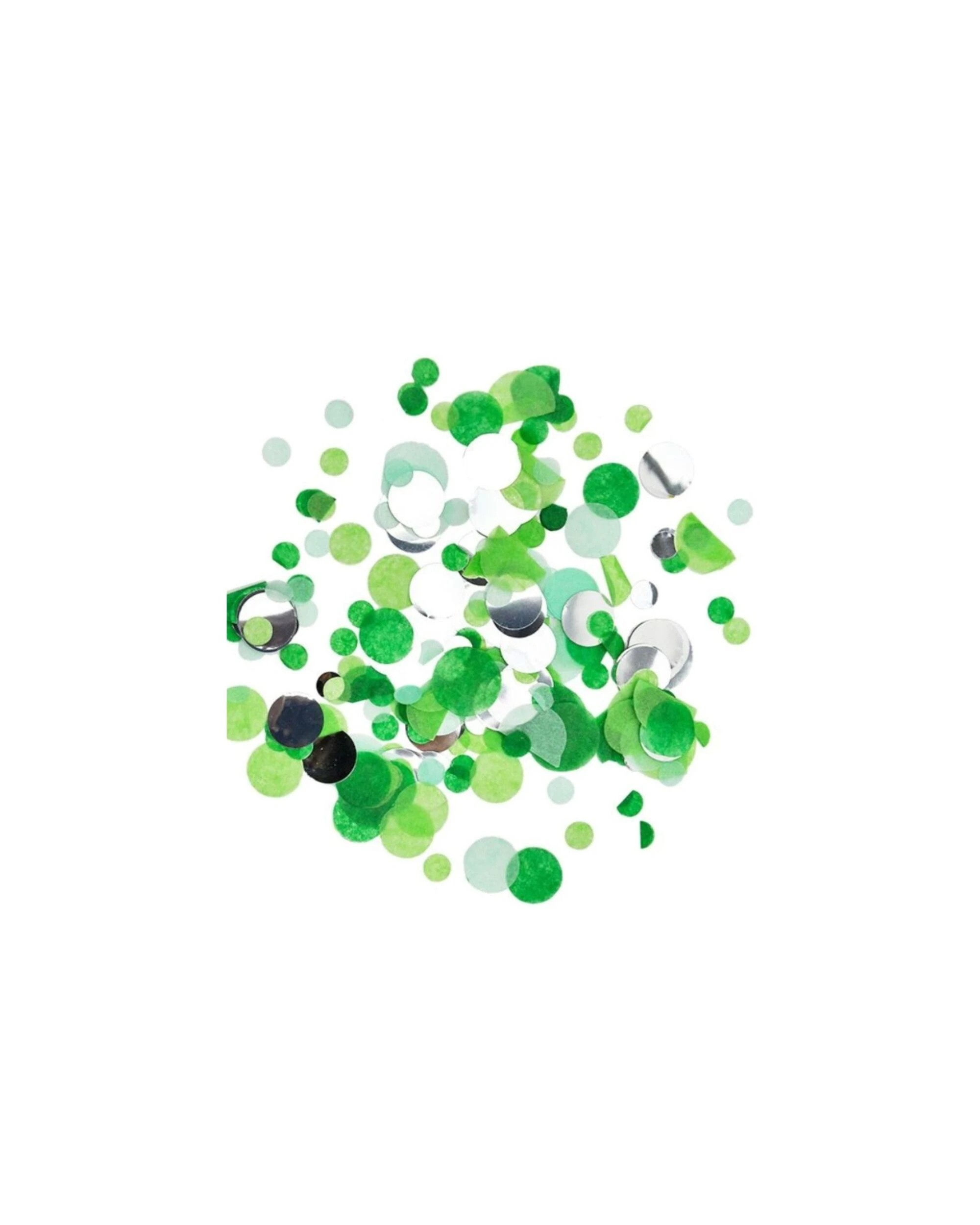 1 Partyrama Assorted Confetti Circles - Green, 1 of 3