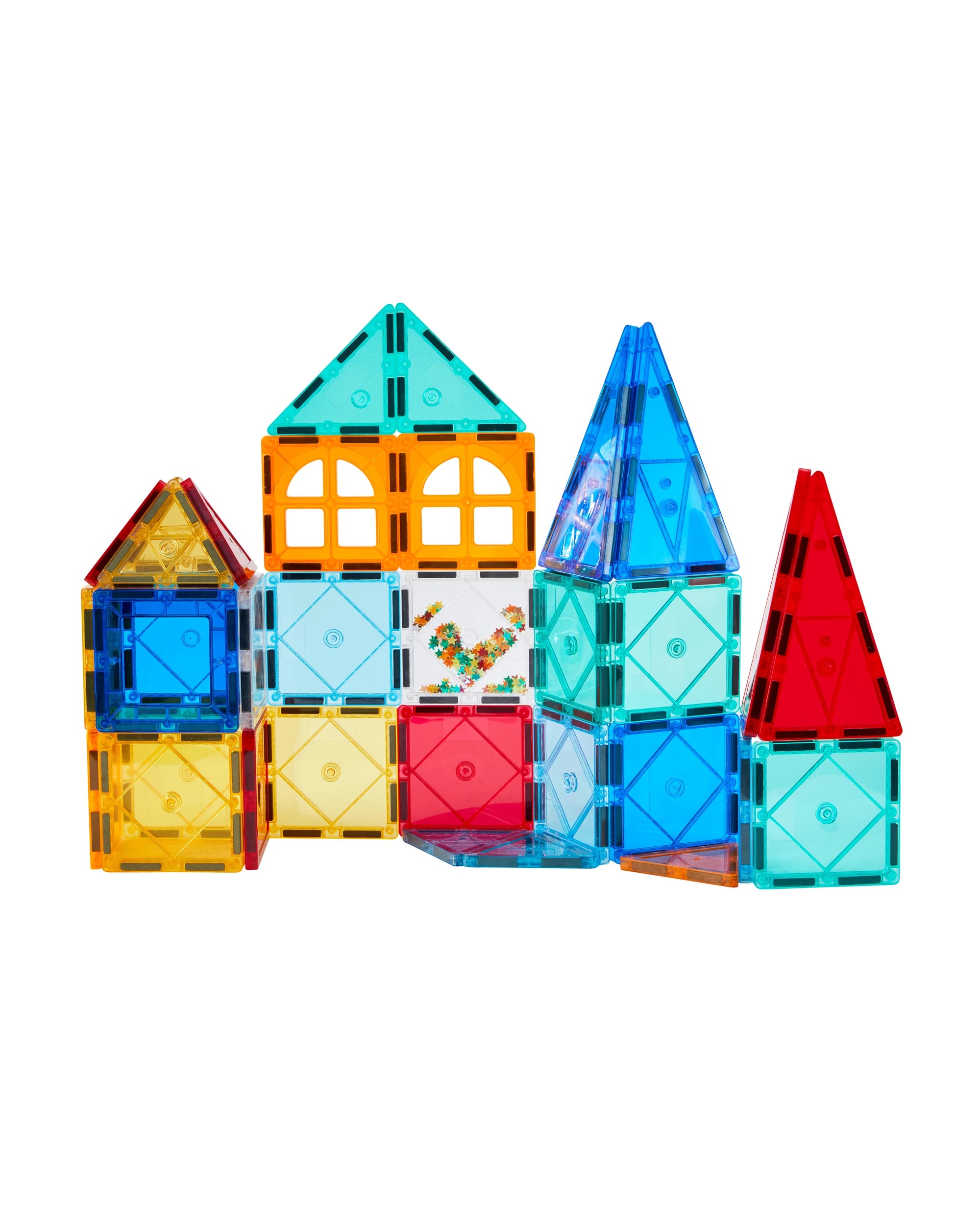 2 50 Piece Magnetic Tiles Set with Storage, 2 of 8