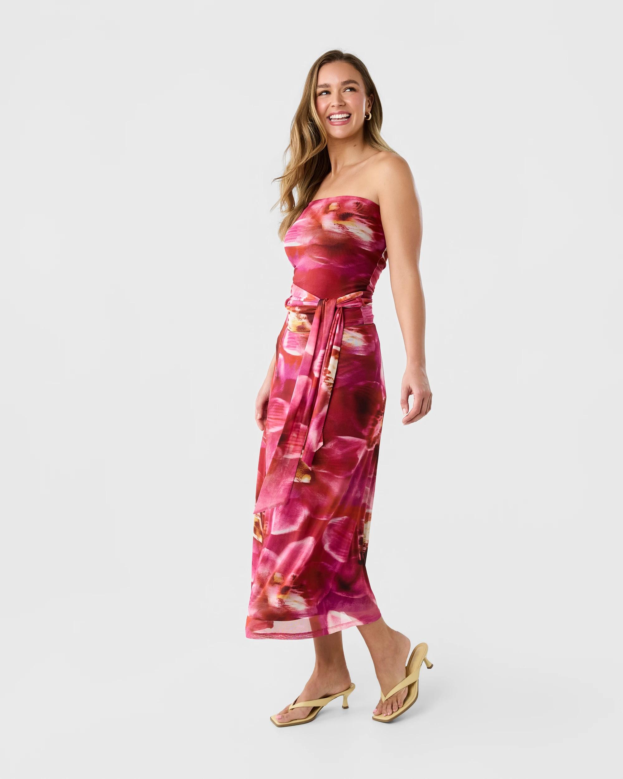 3 Strapless Tie Side Tube Top Orchid, 3 of 8