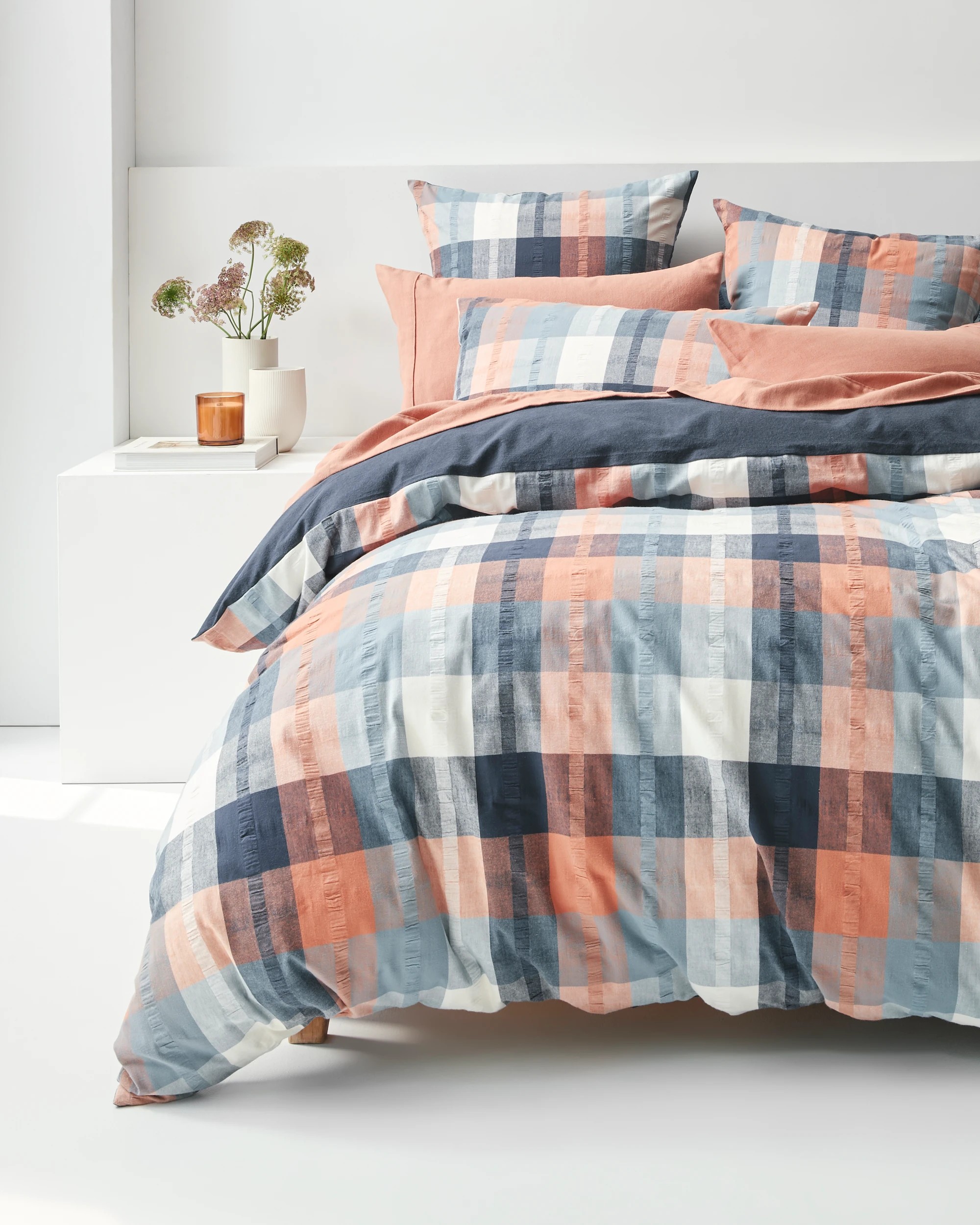 10 Target Elijah Flannelette Quilt Cover Set - King Bed - Blue, 10 of 10