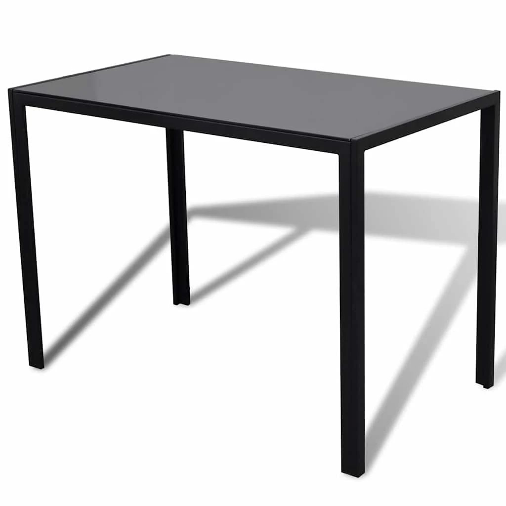 2 Vidaxl Dining Set Dining Table And Chair - Black, 2 of 5
