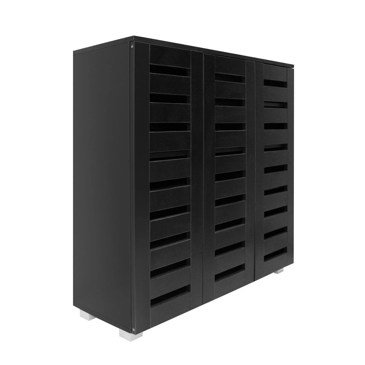 1 Ausway 4 Tier Wooden Shoe Storage Cabinet Rack Shelf Organiser for 30 Pairs, 1 of 7