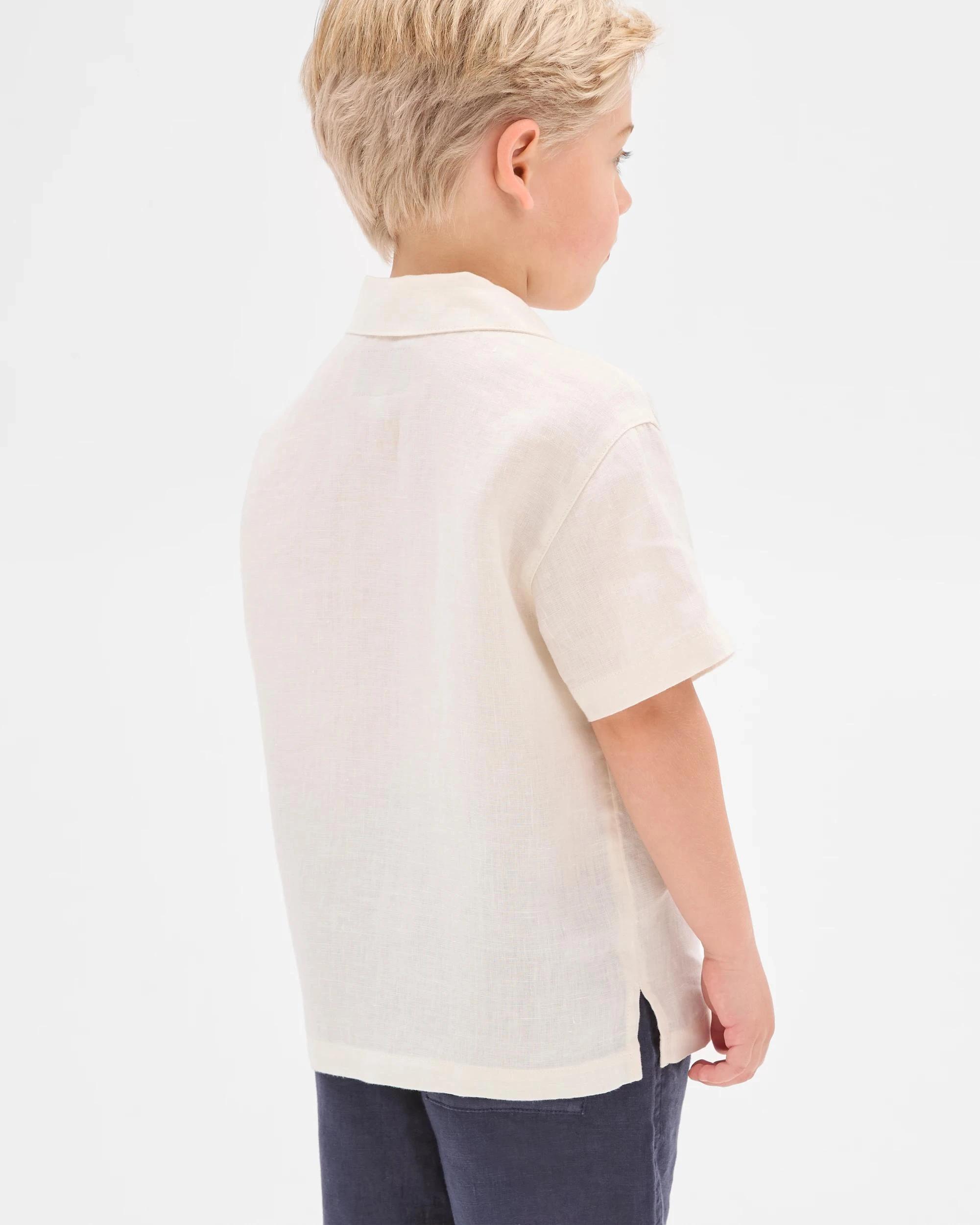 3 Target European Linen Shirt WHITE, 3 of 6