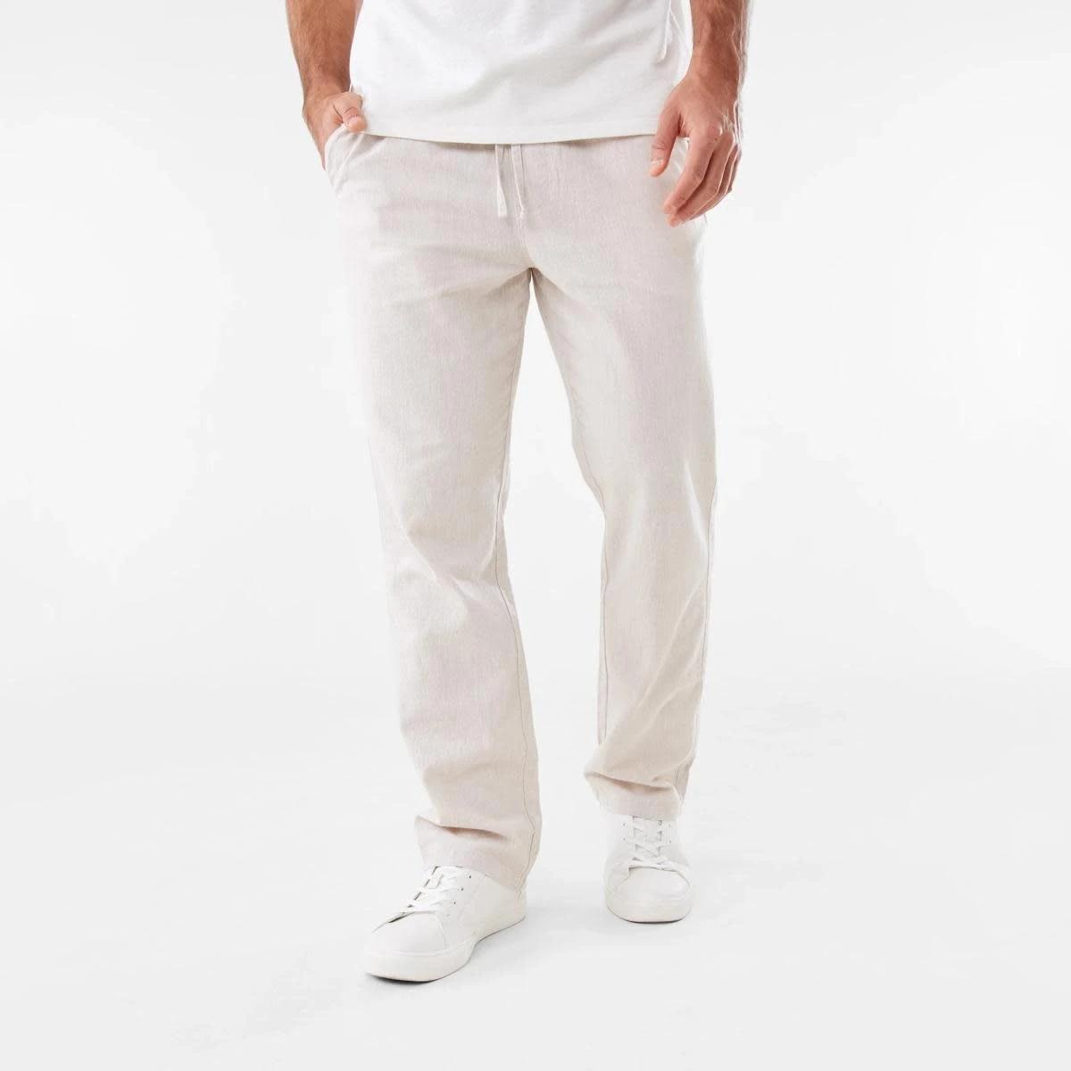 1 Cotton Linen Chino Pants BARLEY YD, 1 of 6