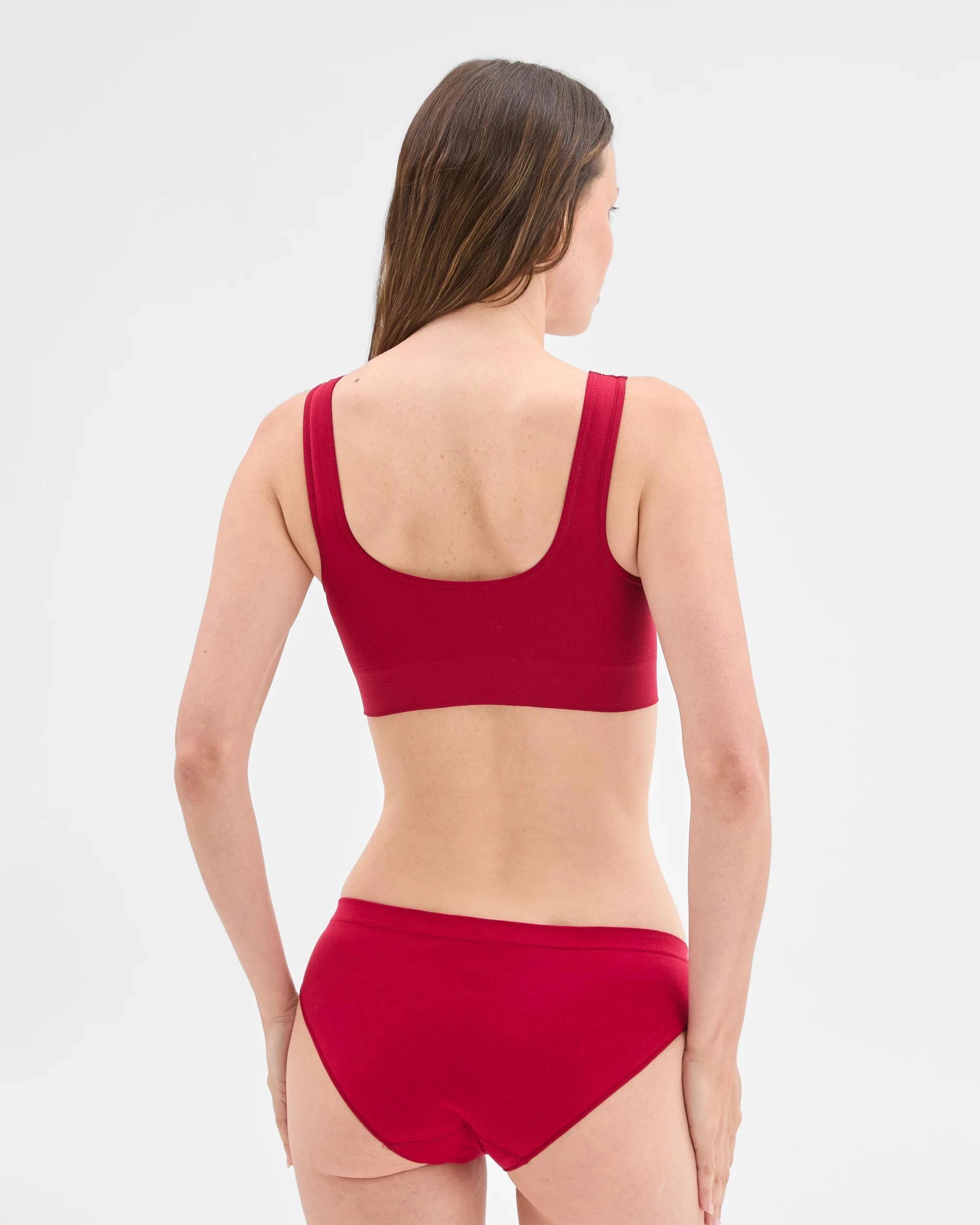 7 Bonds Seamless Comfy Crop Top CHERRY WINE, 7 of 7