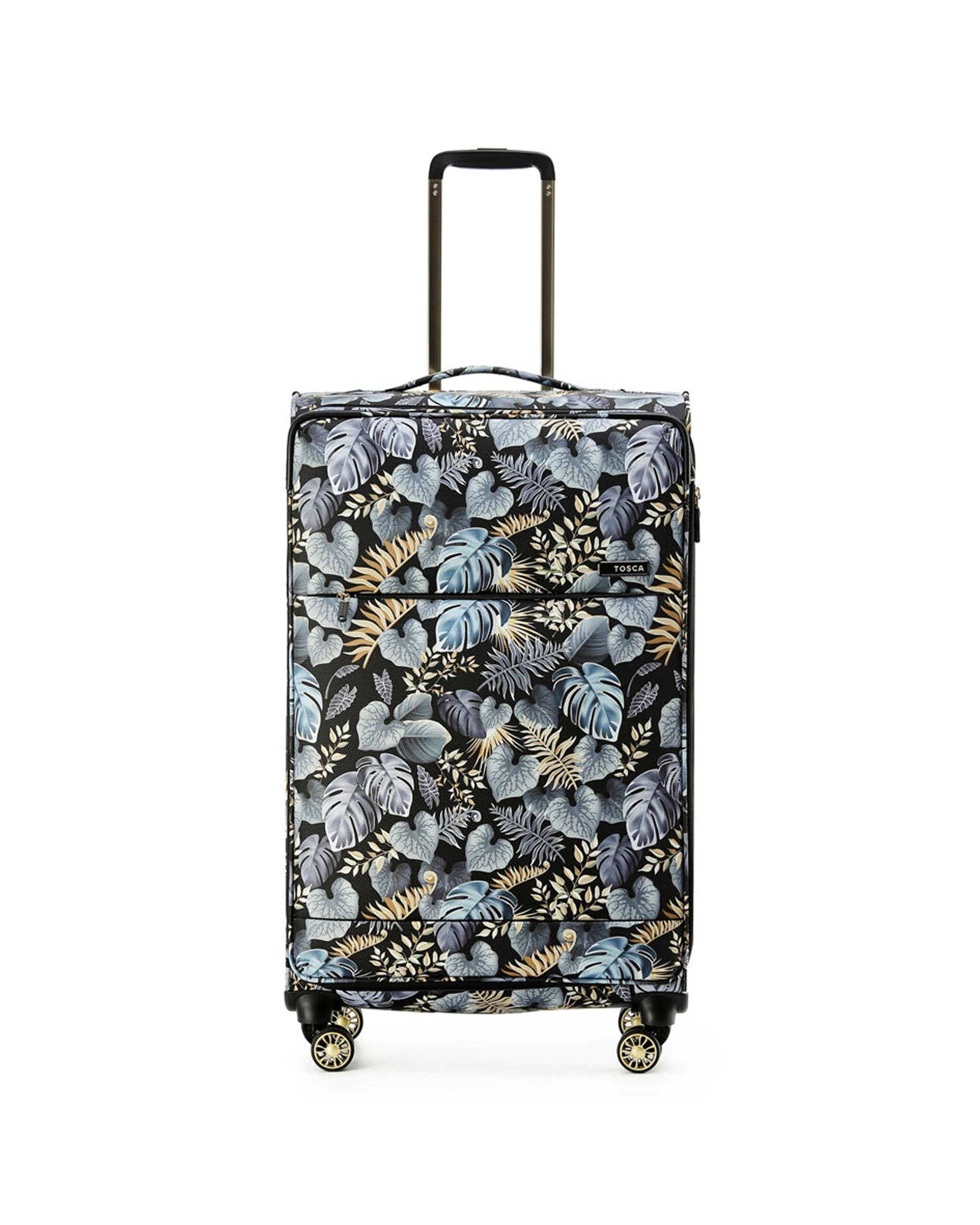 1 Tosca Golden Palm 120L Checked Luggage Suitcase Large - Pattern, 1 of 4