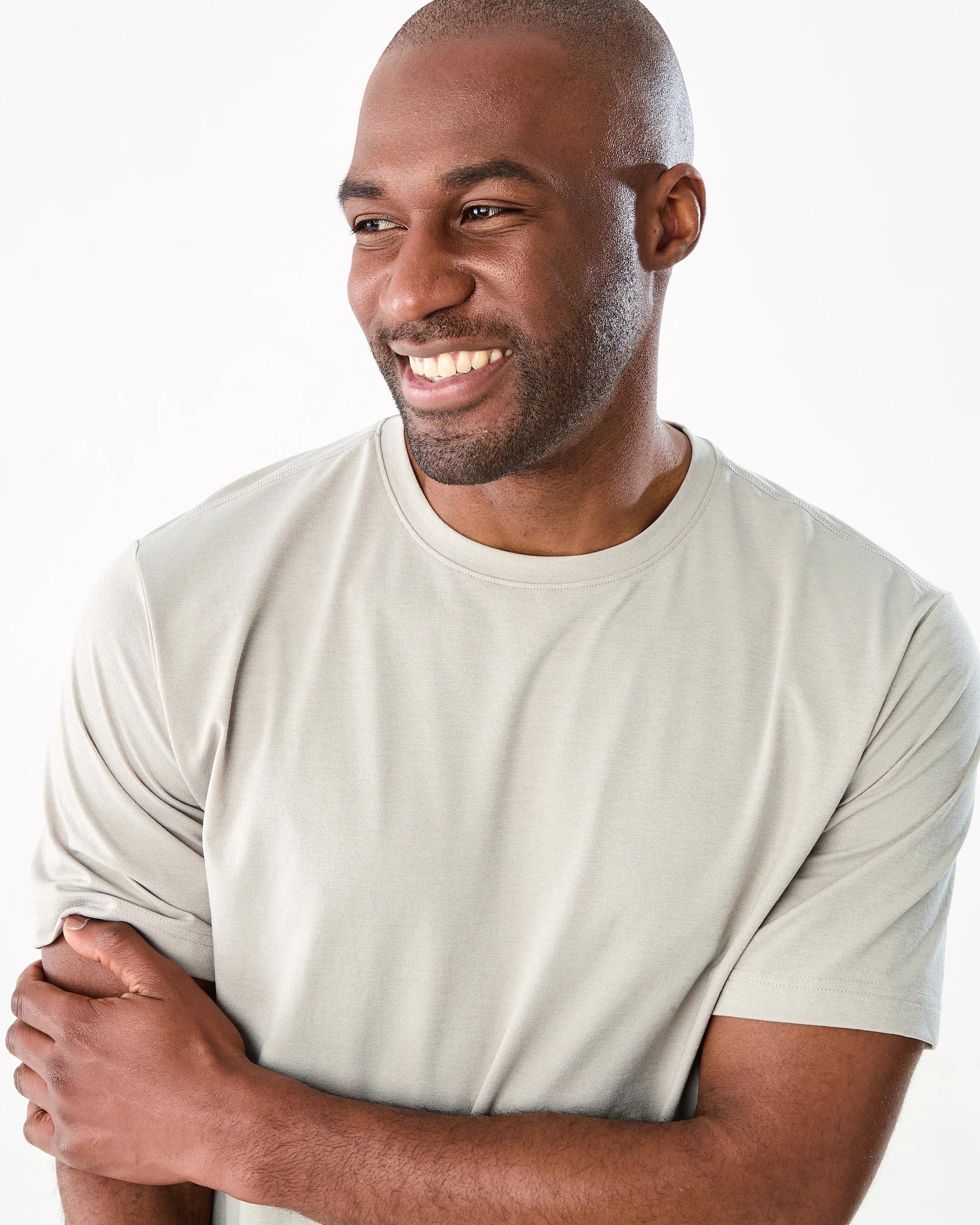 4 Active Mens Regular Training T-shirt Reef Grey, 4 of 5