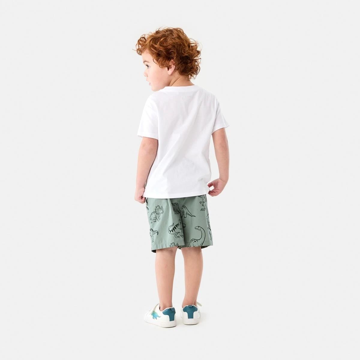 6 Poplin Shorts SKETCHY DINOS GREEN, 6 of 6