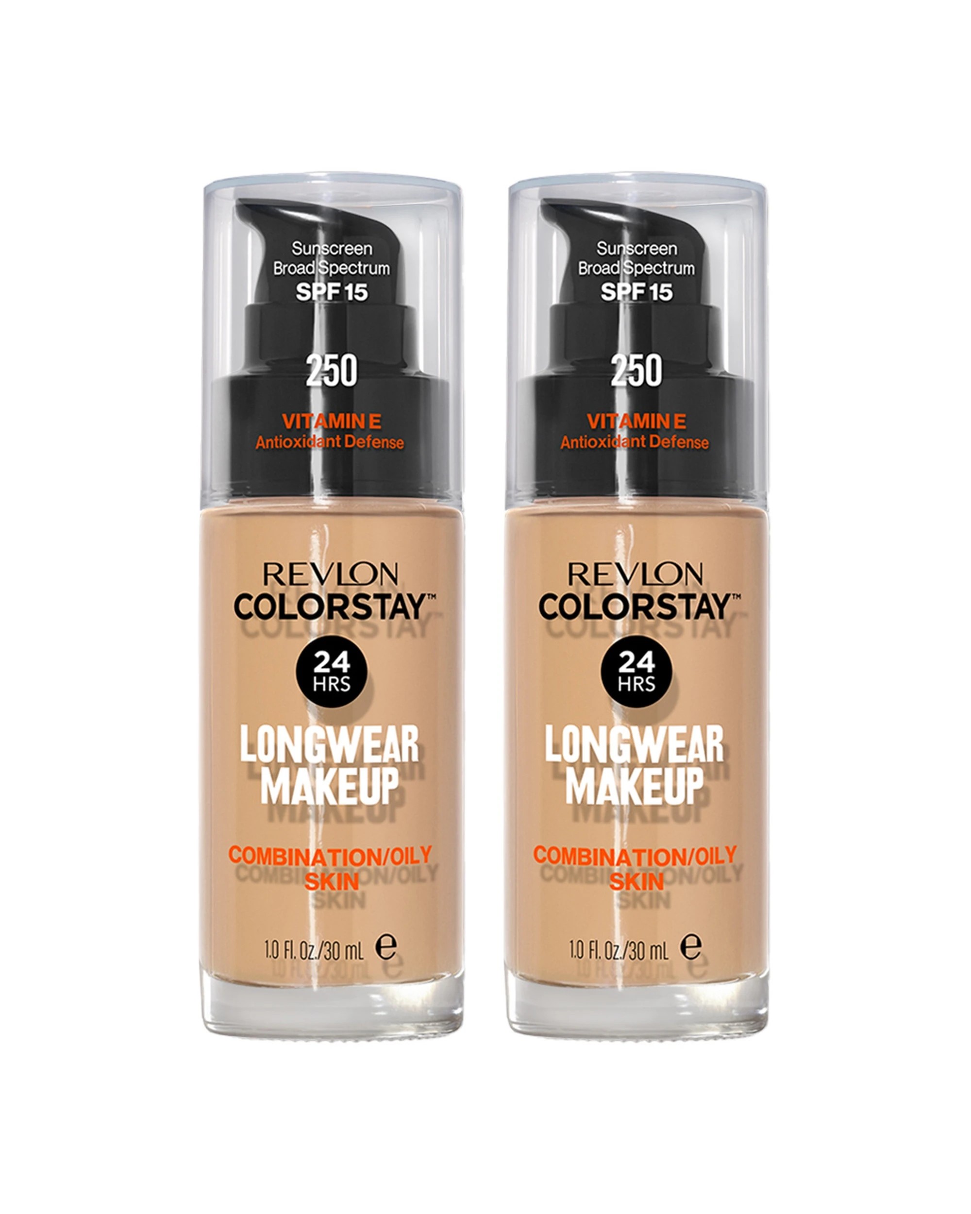 1 Revlon Colorstay Longwear Makeup Combination/oily Skin Spf15 30ml 250 Fresh Beige - 2 Pack, 1 of 1