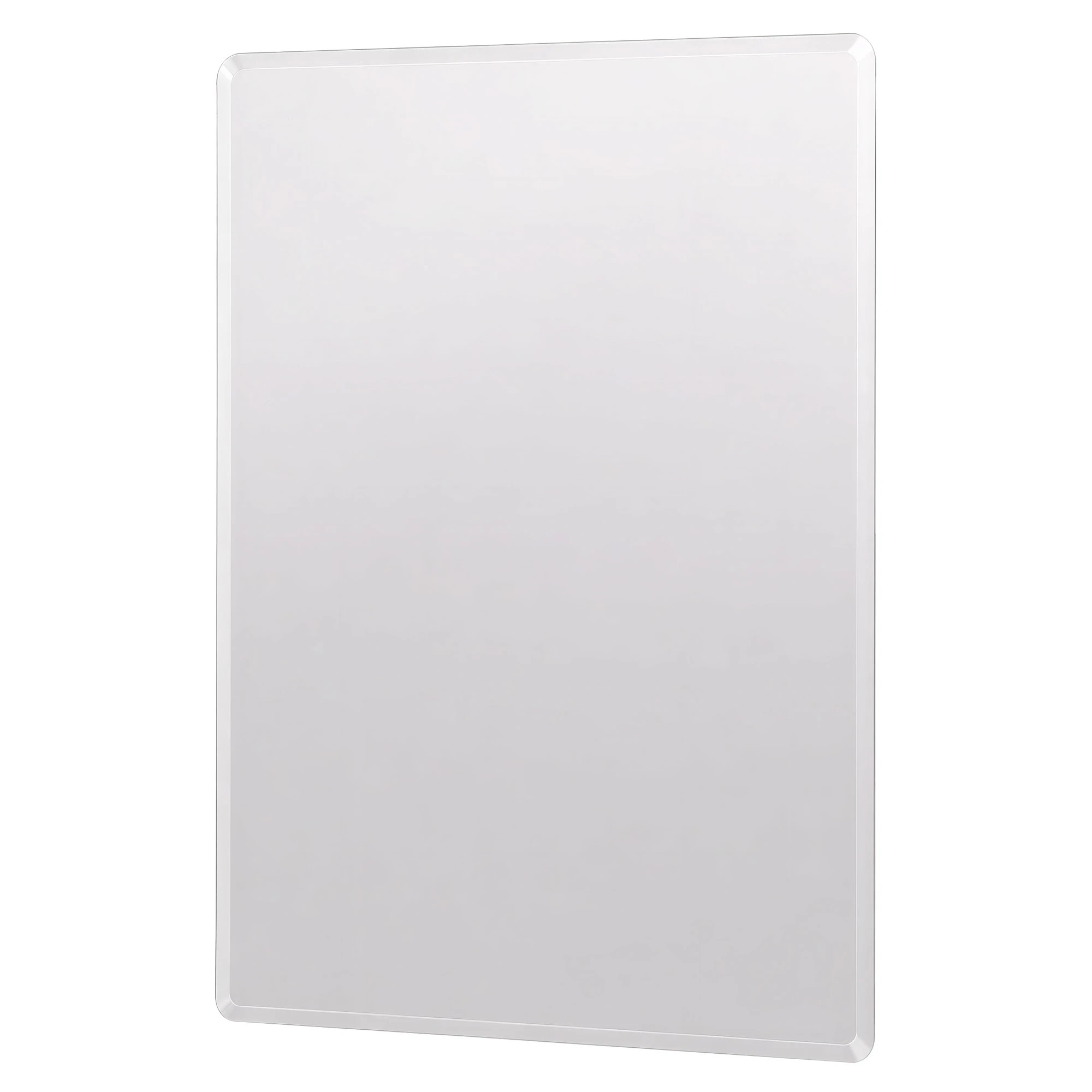 1 Yezi Rectangular Mirror Bevelled Edge Design60X45 - White - White, 1 of 5