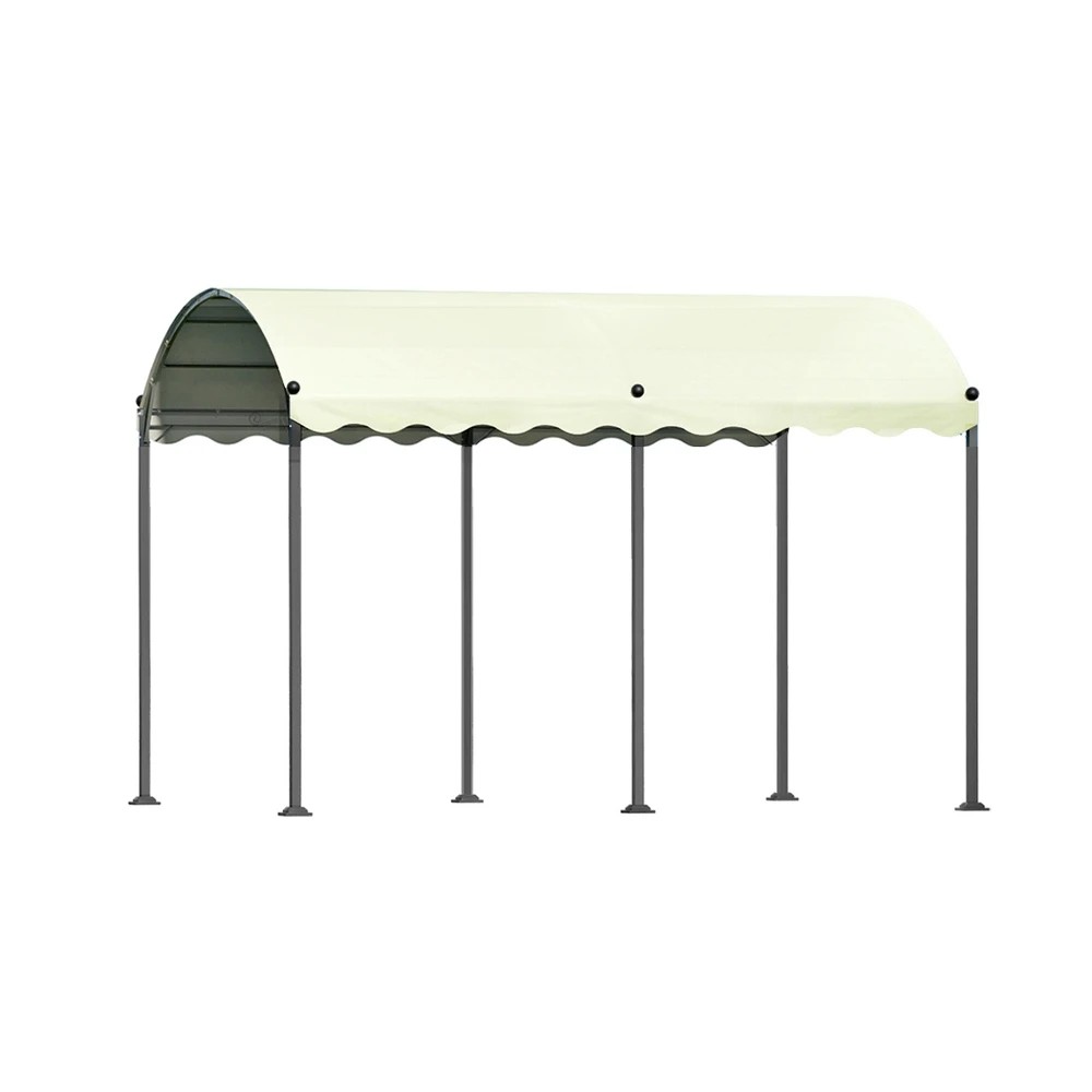 1 Instahut Gazebo Marquee 4x3m Outdoor Event Wedding Tent Camping Party Shade Iron Art Canopy - Beige, 1 of 6