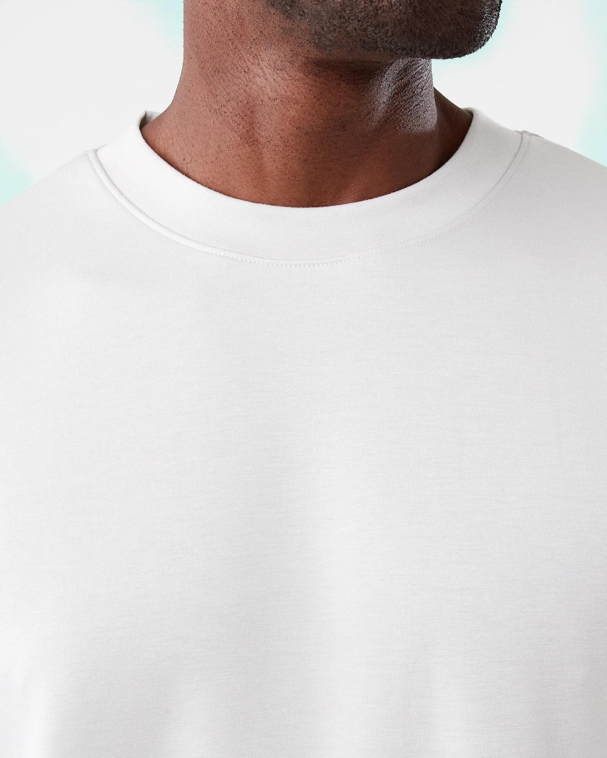 6 Active Mens Oversized Scuba T-shirt Lunar Grey, 6 of 6