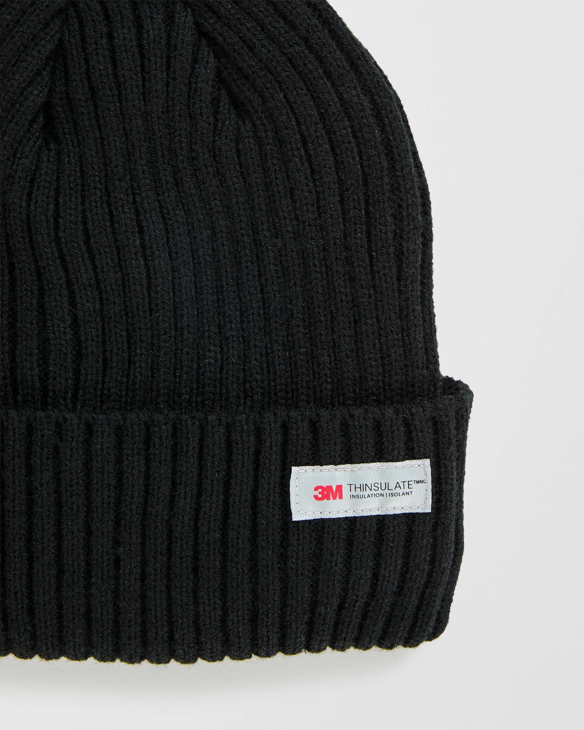 2 Target Man Thinsulate Chunky Knit Beanie BLACK, 2 of 2
