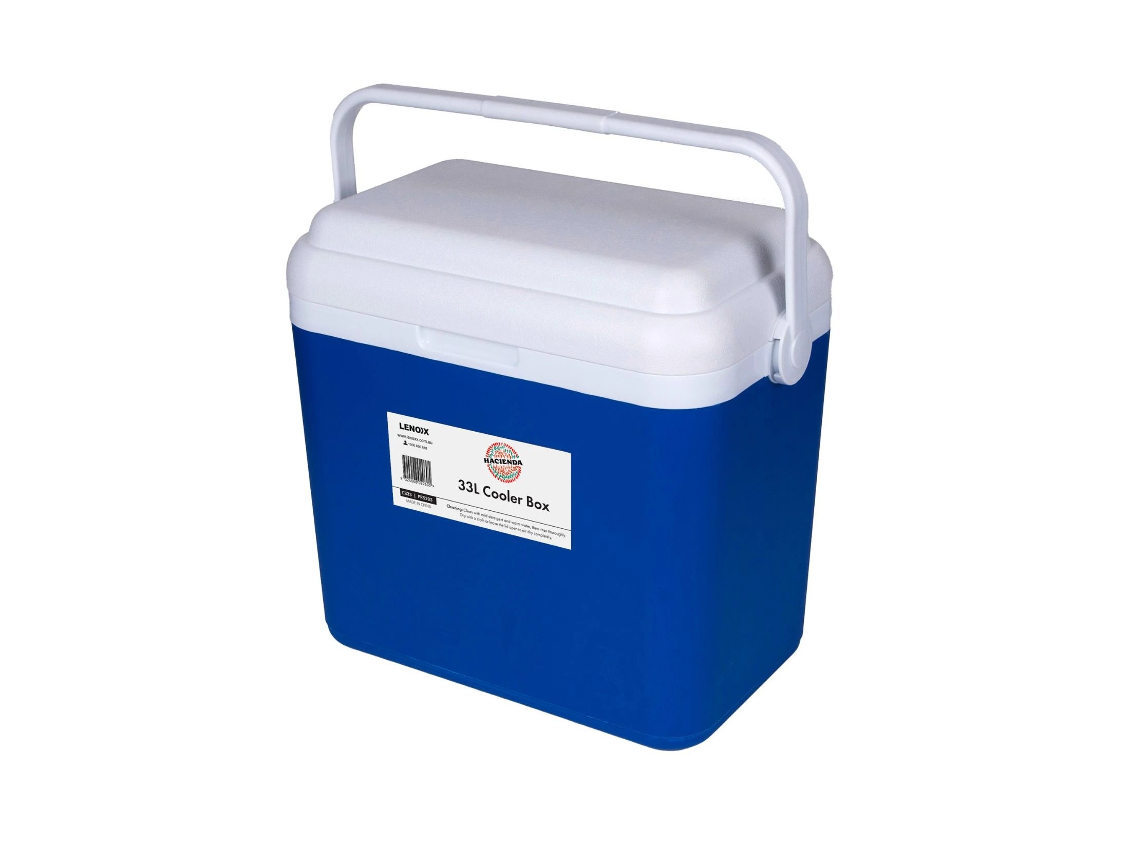 1 Hacienda 33L Portable Cooler Box Ice Chest - Blue/White, 1 of 3