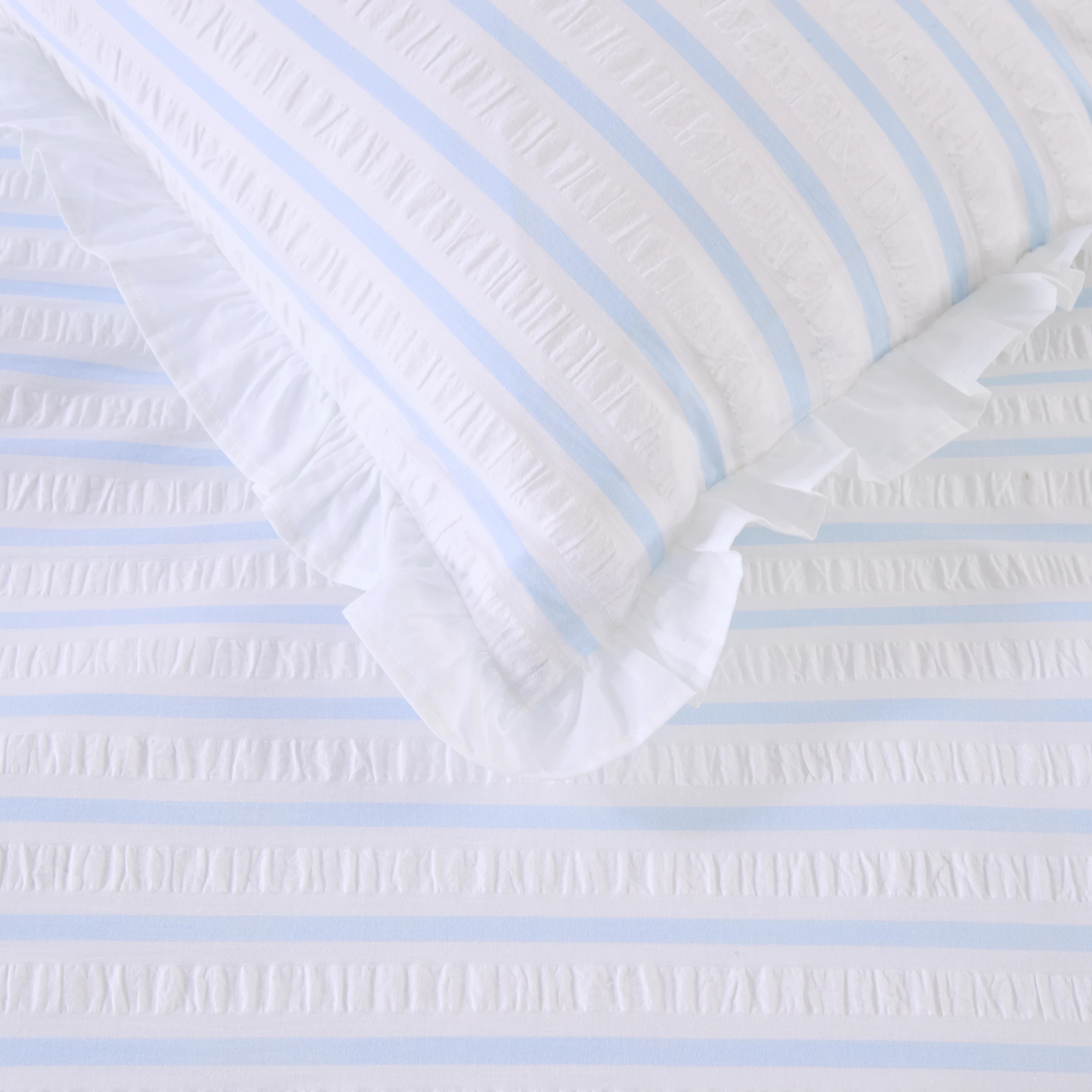 4 Cali Stripe Cotton Quilt Cover Set - King Bed, 4 of 7