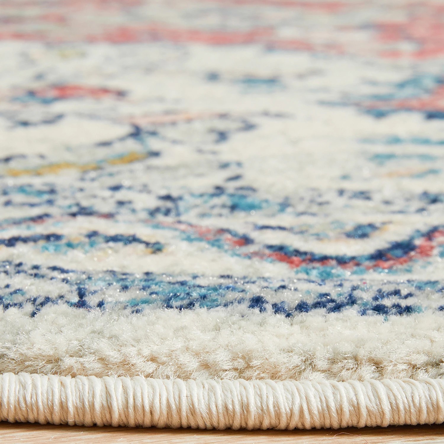 7 Common Ground Rugs Mason 705 240x240cm - Large Round Power Loomed Pet Friendly Rug - Multi, 7 of 7