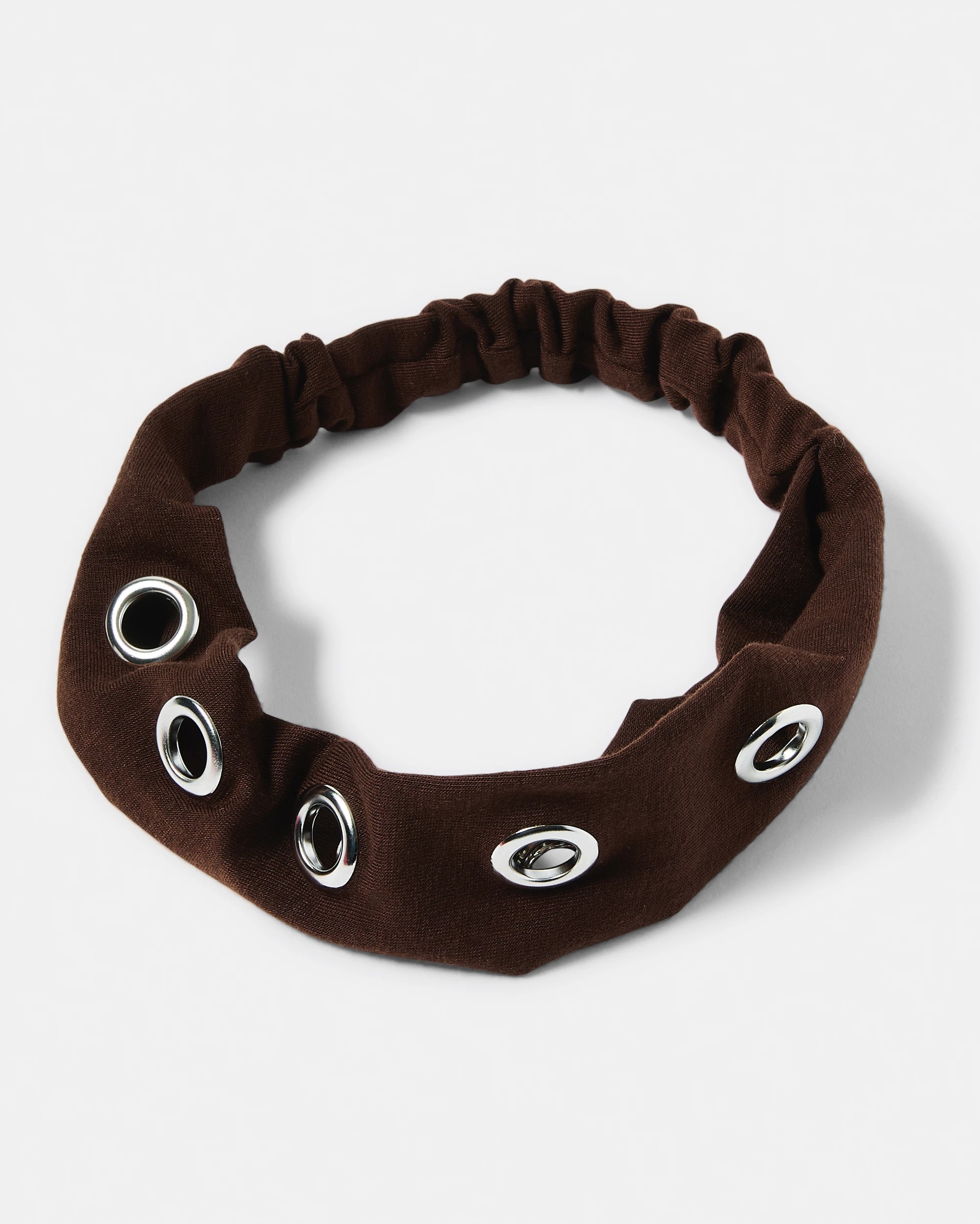 4 Eyelet Stretch Headband - Brown, 4 of 6
