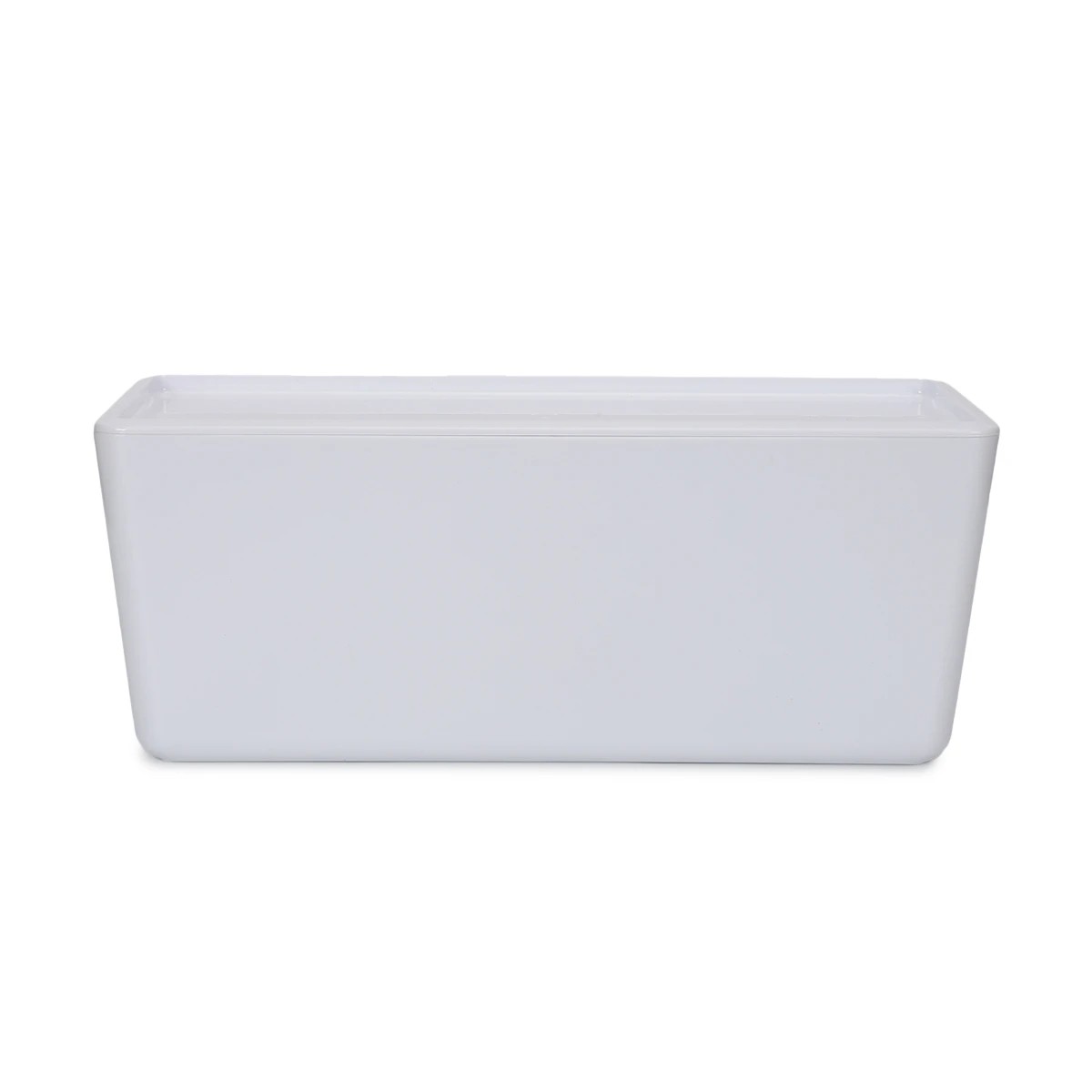 2 5L Smooth and Shiny Plastic Tub - White, 2 of 7