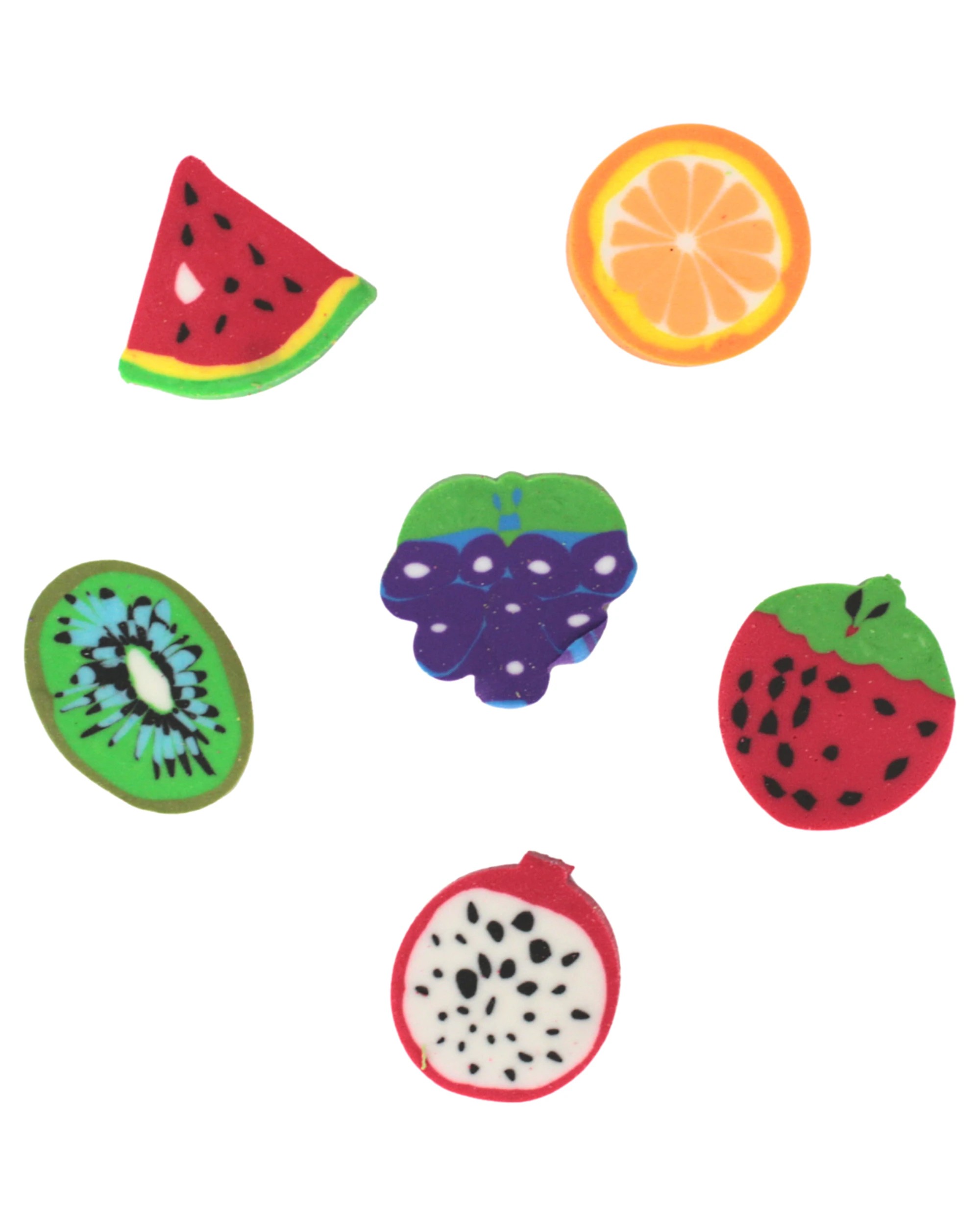 1 Party Maker Mixed Mini Fruit Erasers Bulk Pack of 36 - Assorted, 1 of 3