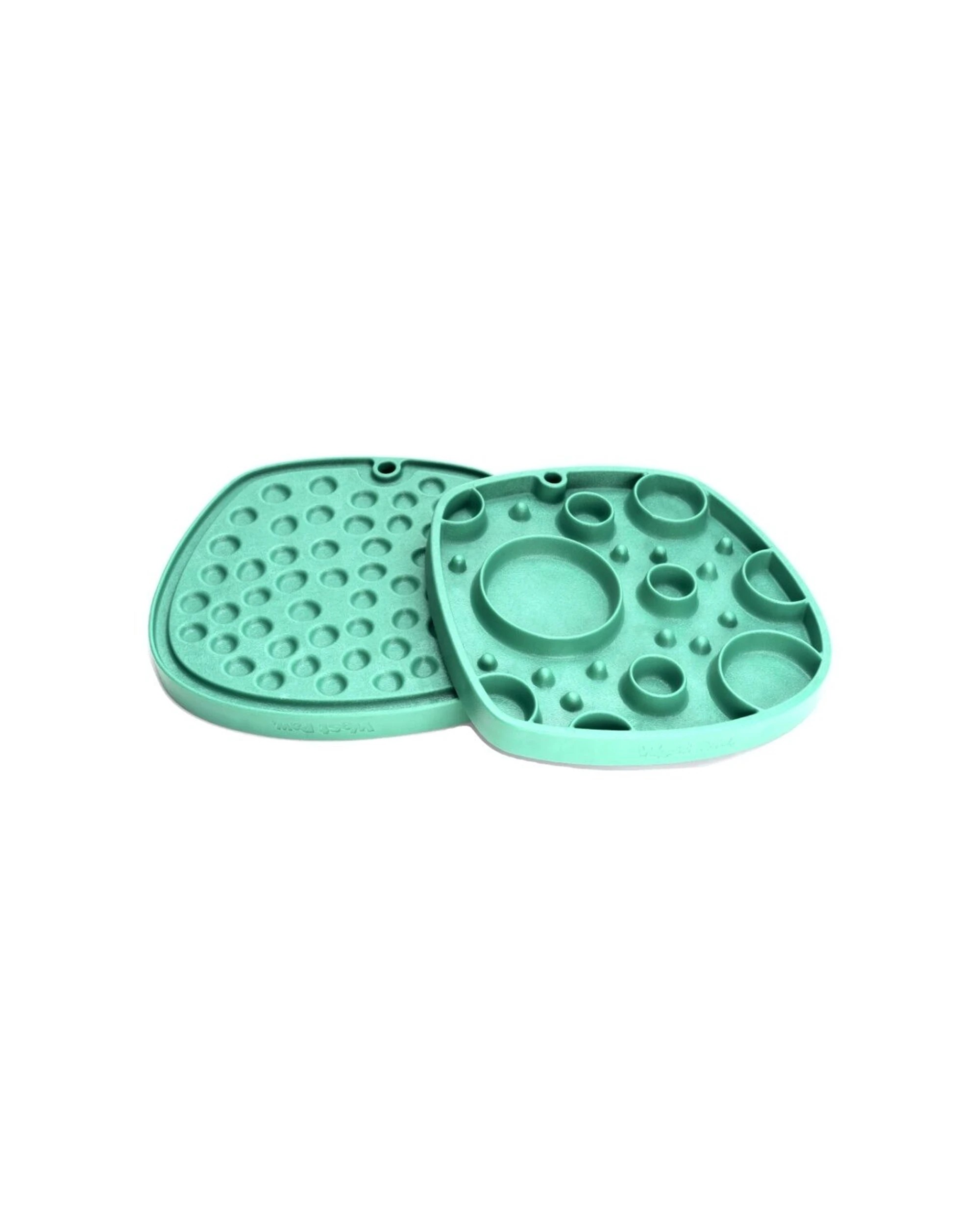 2 West Paw Bubbles Feast Dog Lick Mat Slow Feeder Plate Dishwasher Safe Non-Slip - Green, 2 of 3