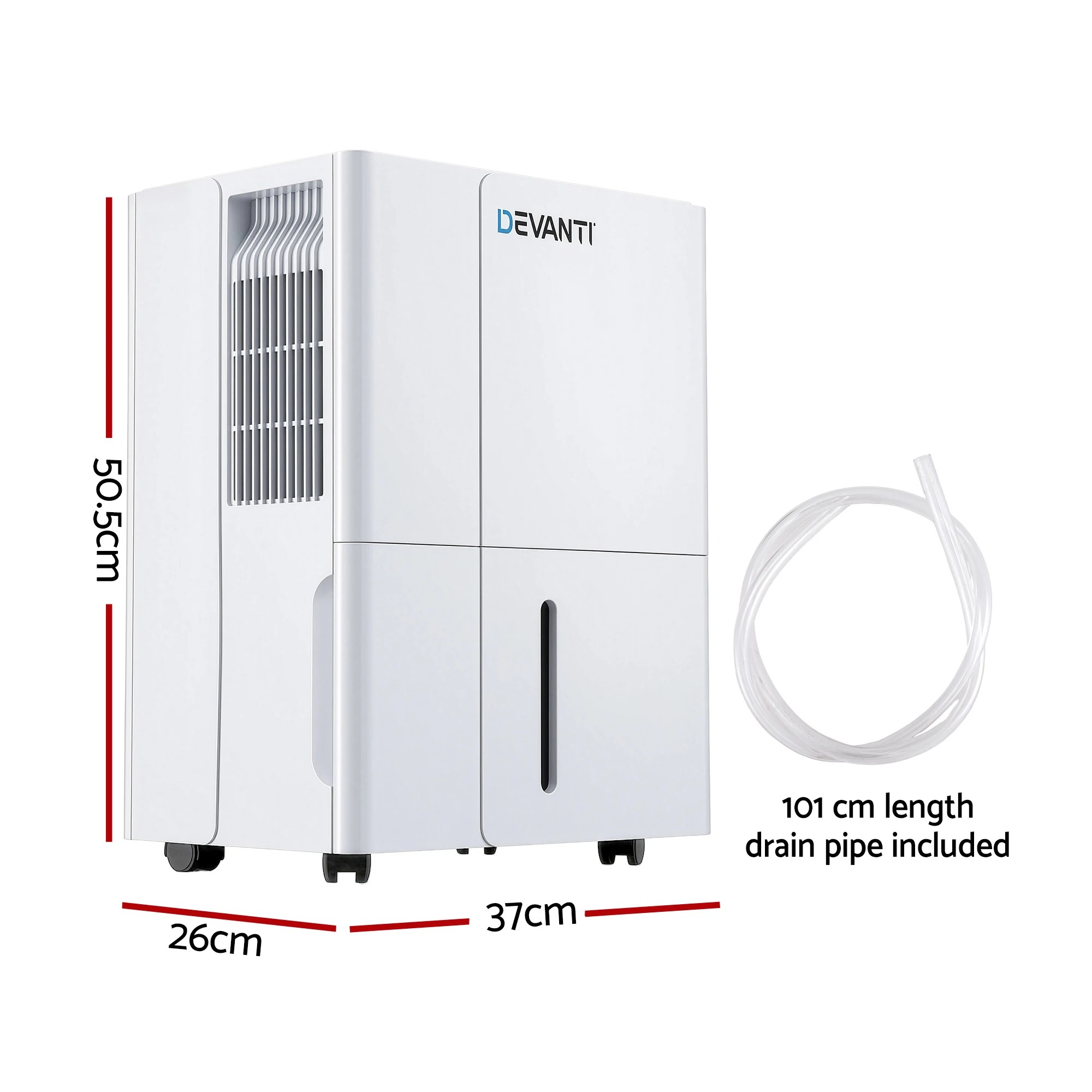 2 Devanti 30L/Day Dehumidifier Home Air Dryer Mould Moisture 4.7L - White, 2 of 2