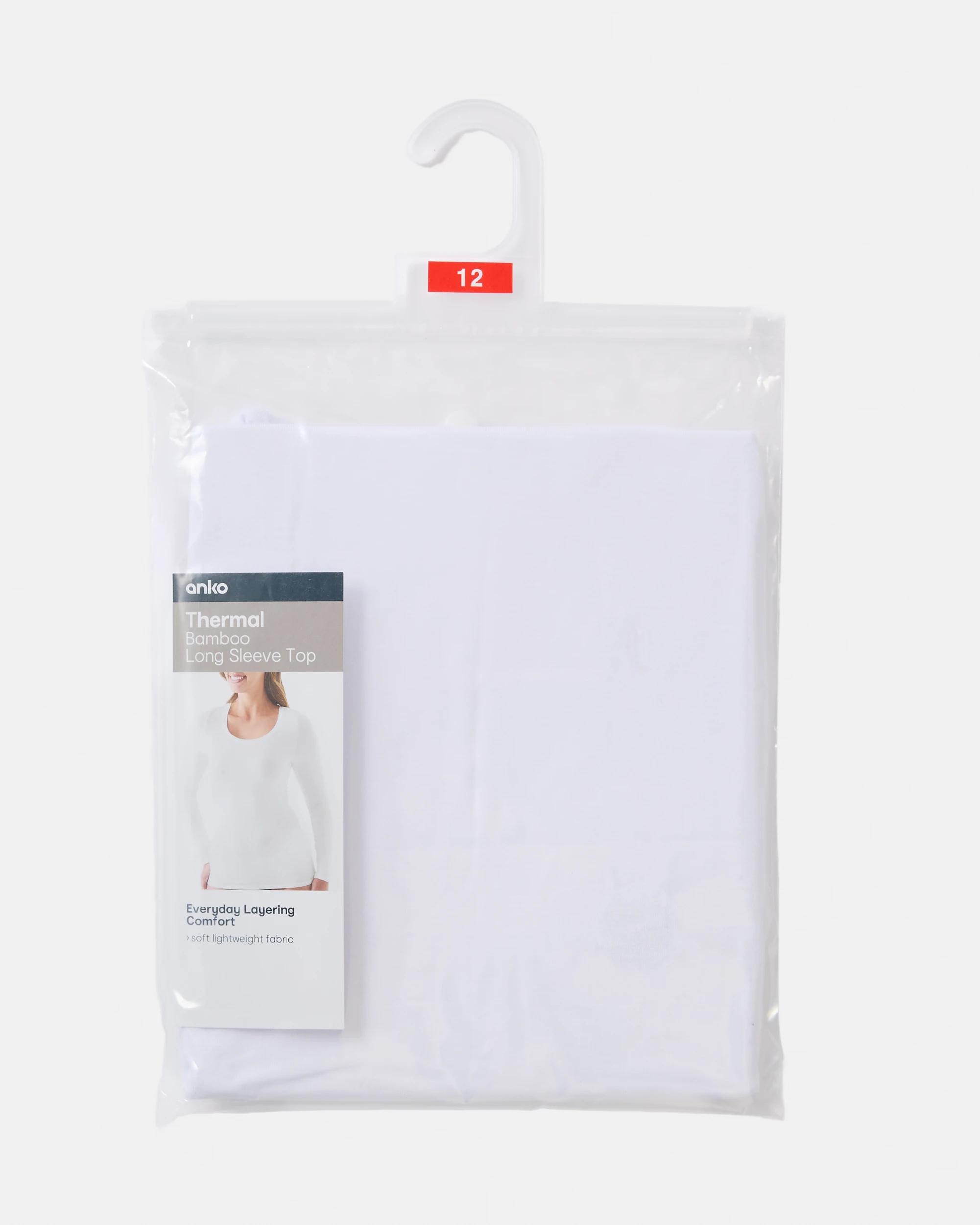 4 Bamboo Long Sleeve Top White, 4 of 4