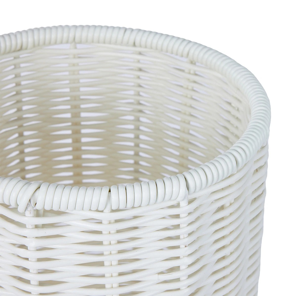 6 White Rattan Look Toilet Roll Holder, 6 of 8