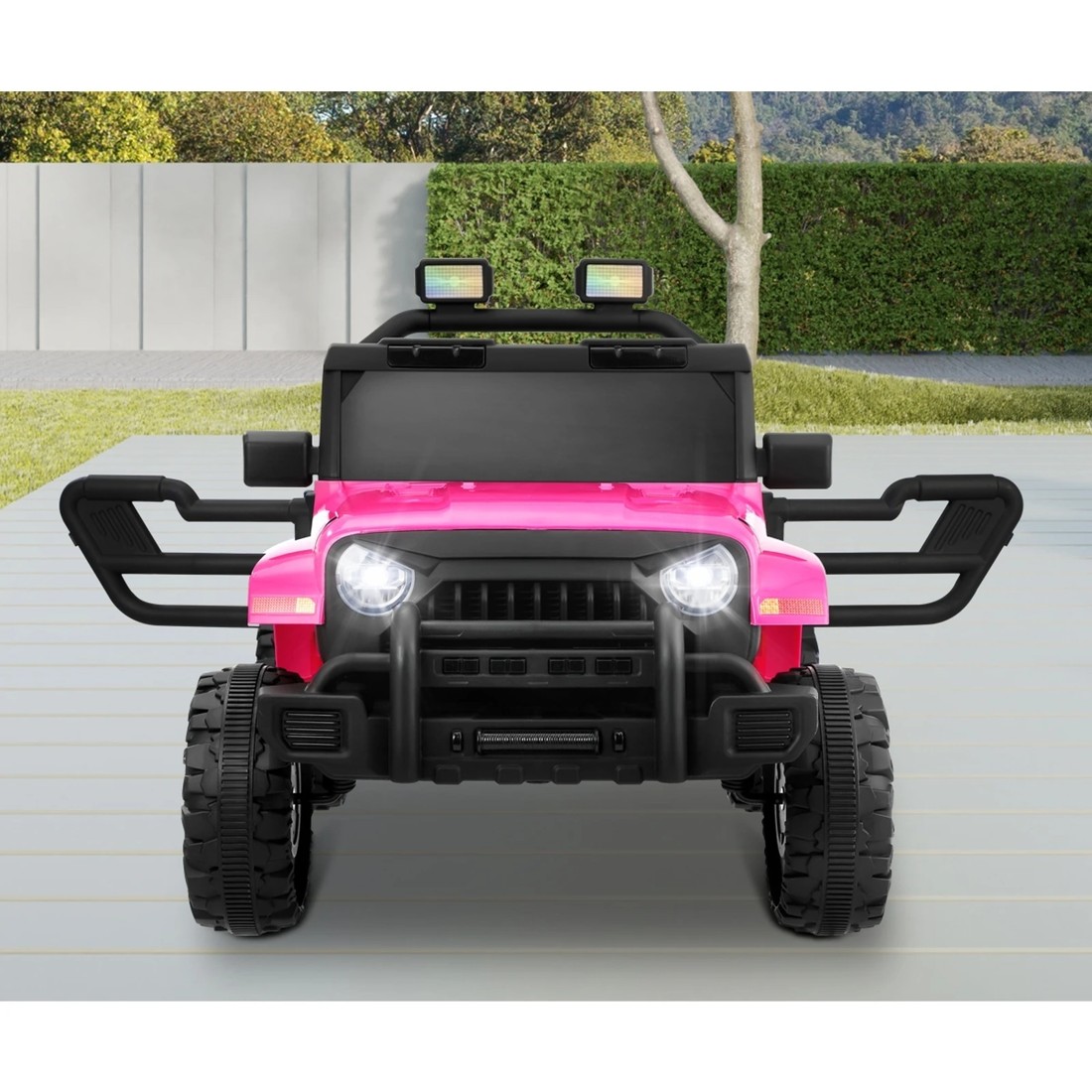 4 Mazam Kids Ride On Cars Remote Control 12v Electric Toy Jeep Horn Music Car
 - Pink, 4 of 10
