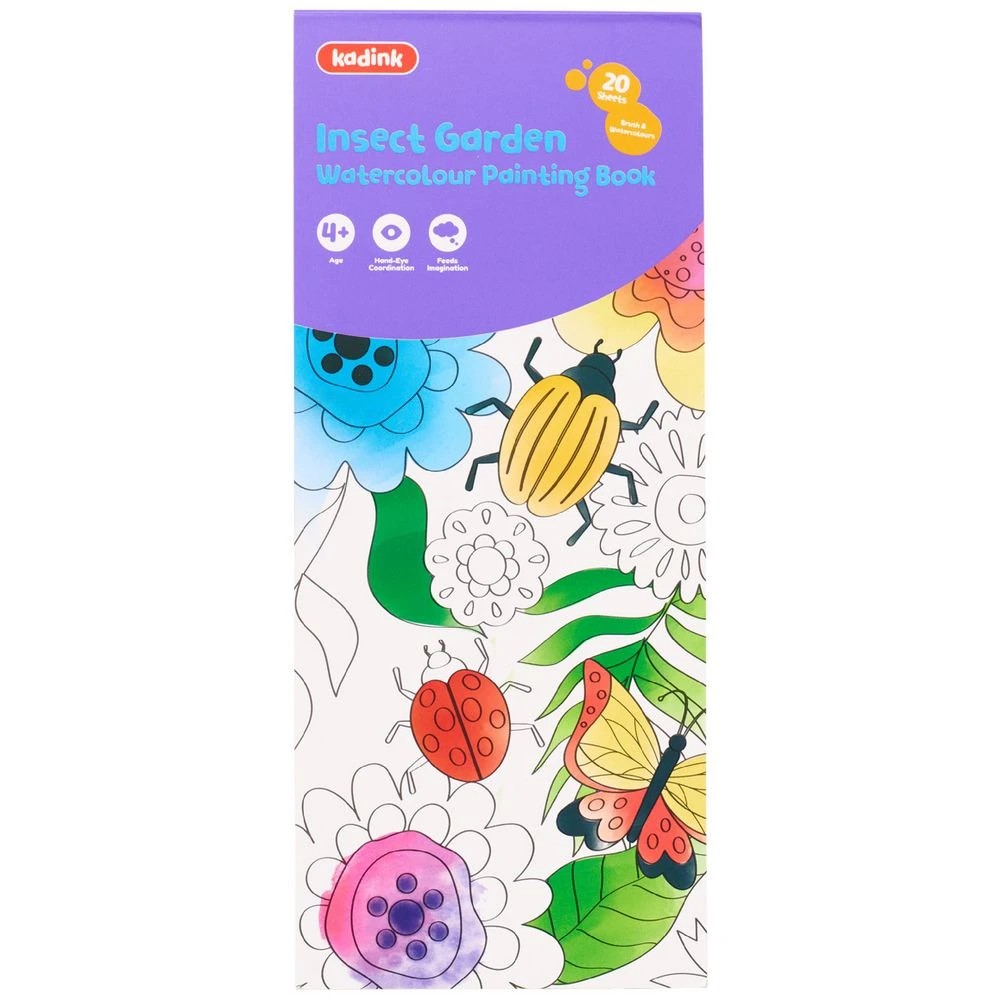 1 Kadink Water Colour Painting Book Insect Garden, 1 of 6