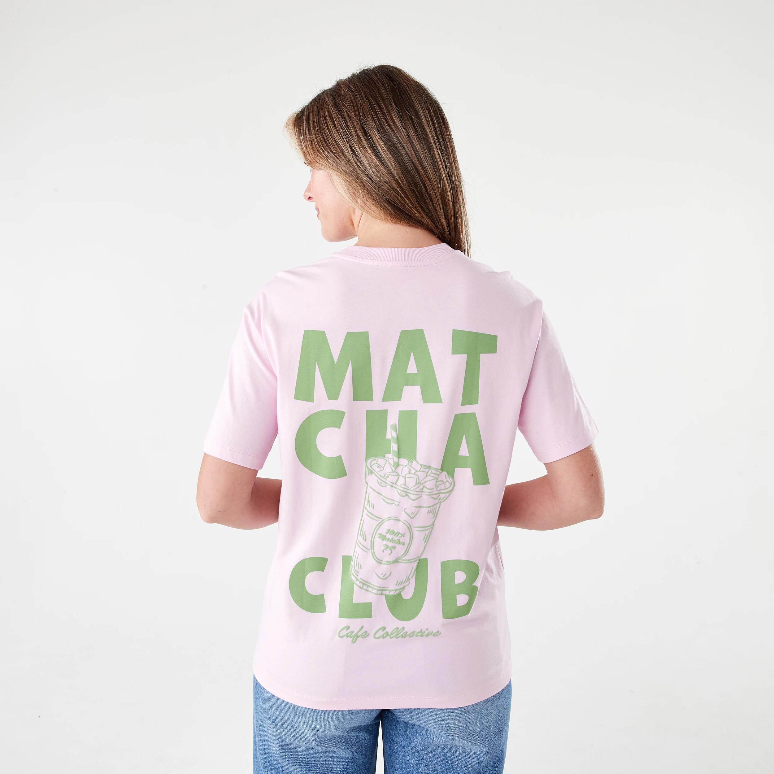 3 Short Sleeve Oversized Boyfriend T-shirt Matcha Clb, 3 of 5