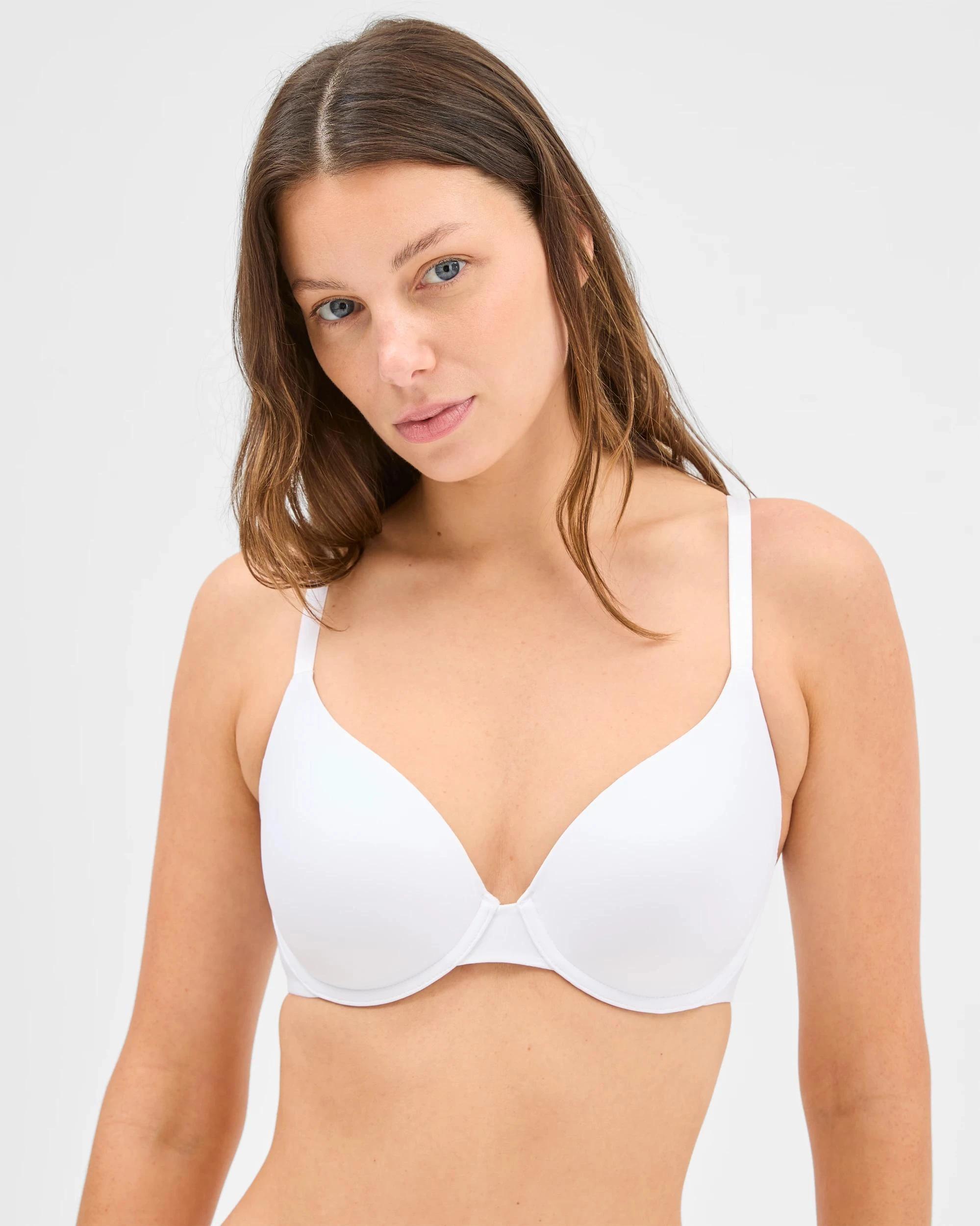 2 Target Woman 2 Pack Perfect Underwire T-Shirt Bra LATTE/WHITE, 2 of 8