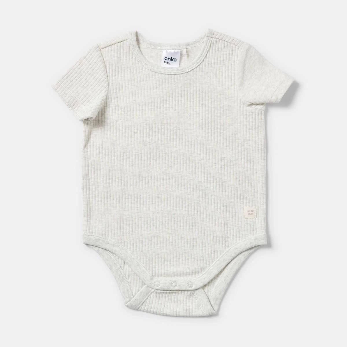 4 3 Pack Short Sleeve Rib Bodysuits ICE BLUE 3PK, 4 of 8