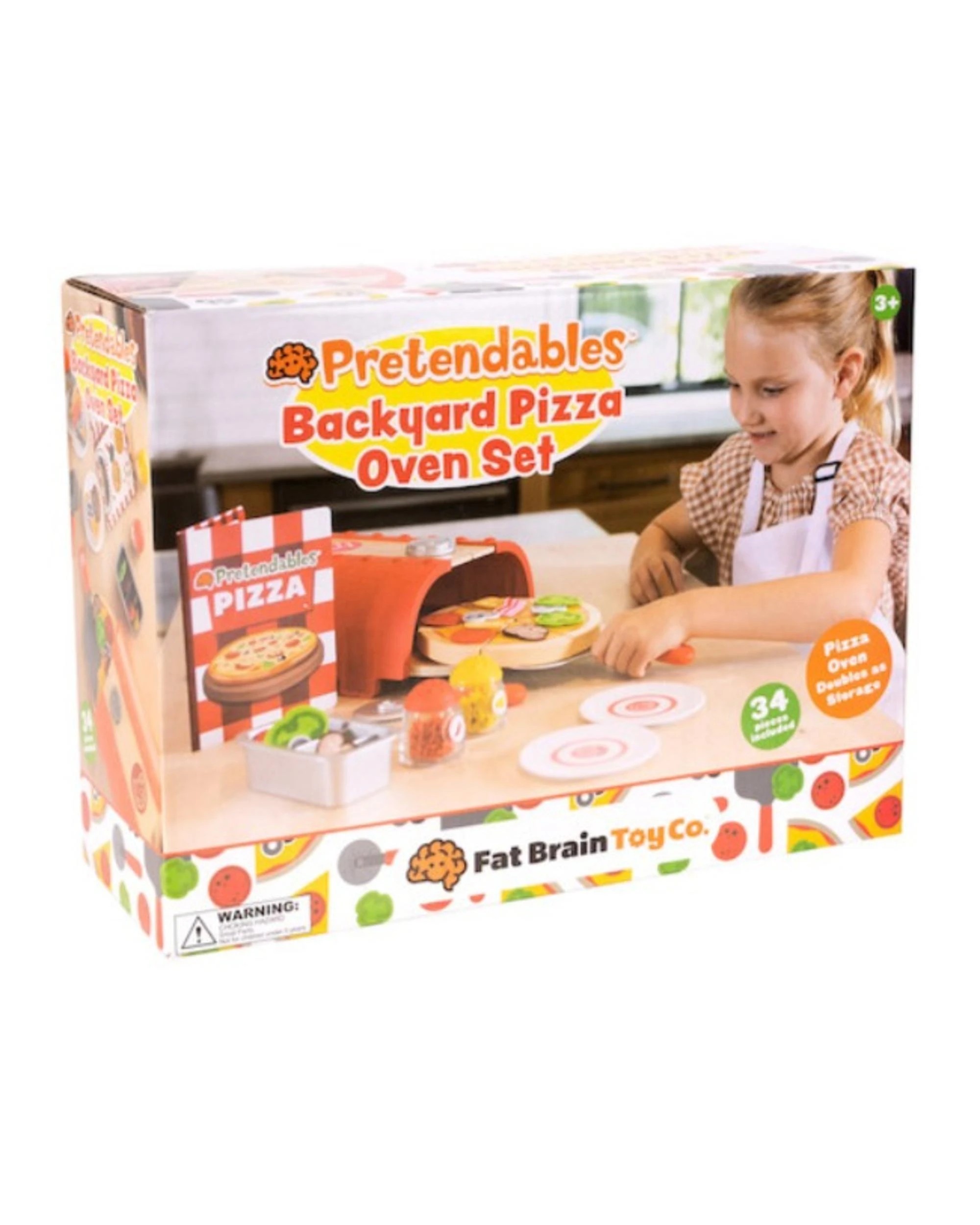 1 Fat Brain Toy Co Pretendables Pizza Set, 1 of 6