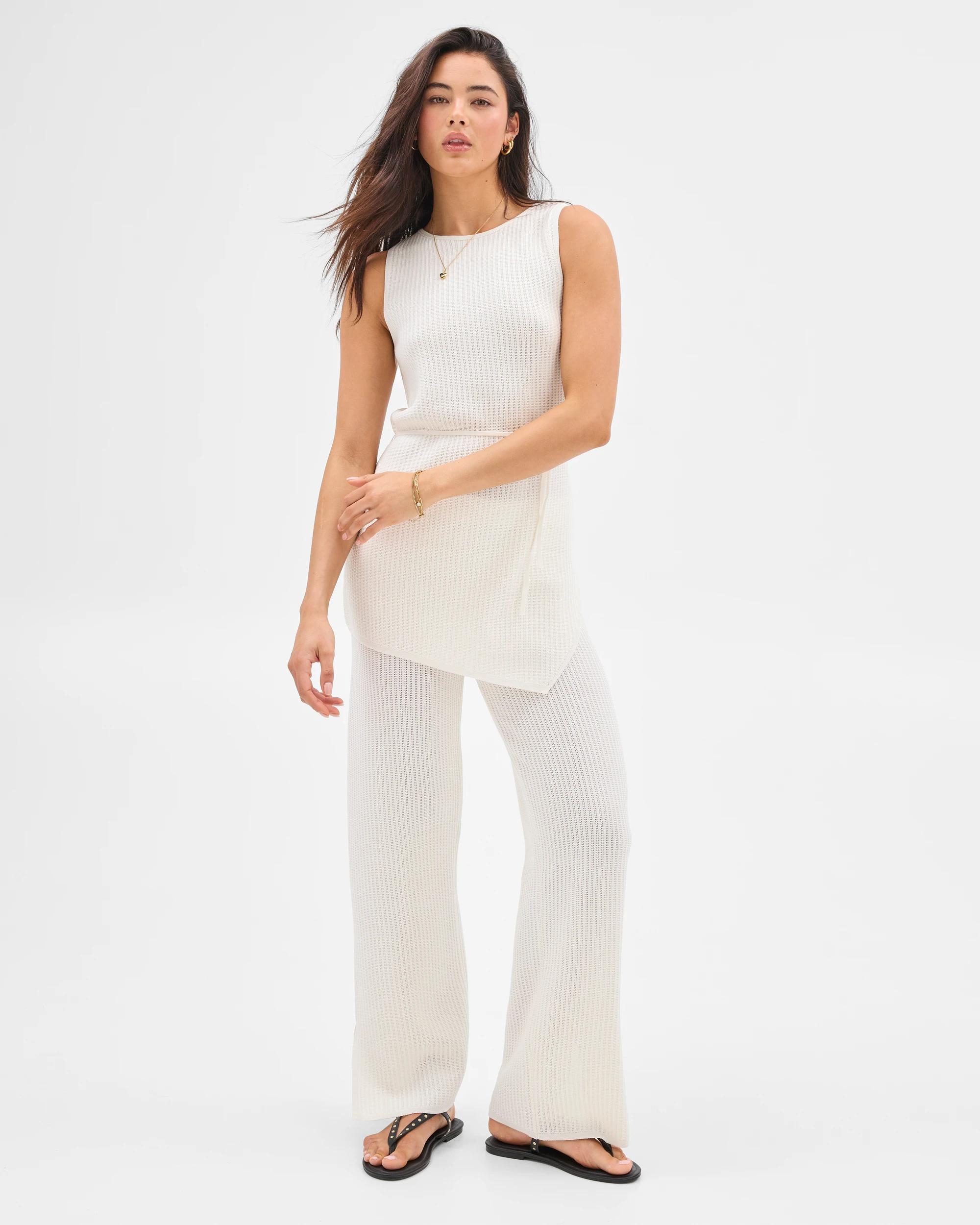 2 Crochet Straight Leg Pants - Lily Loves JET STREAM, 2 of 8