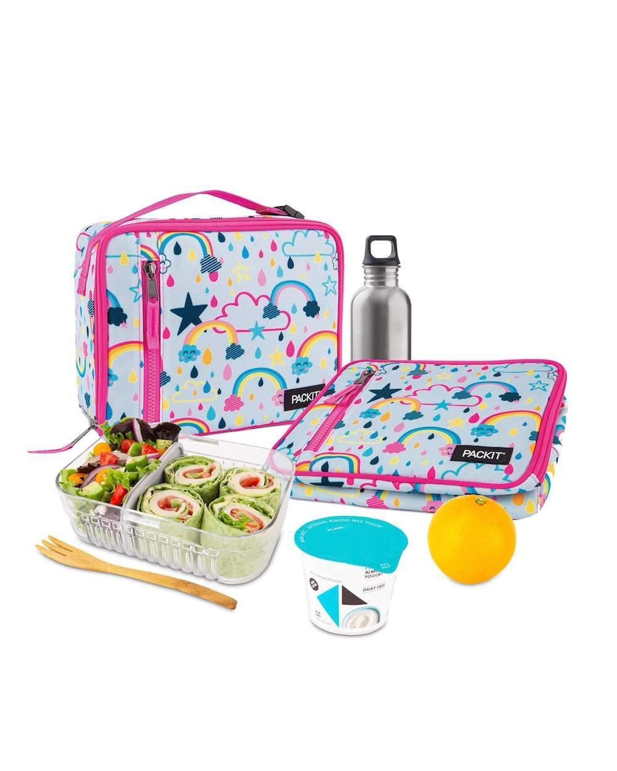 2 PackIt Classic Cooler  Lunch Box Bag Freeze and Go  Rainbow Sky, 2 of 8