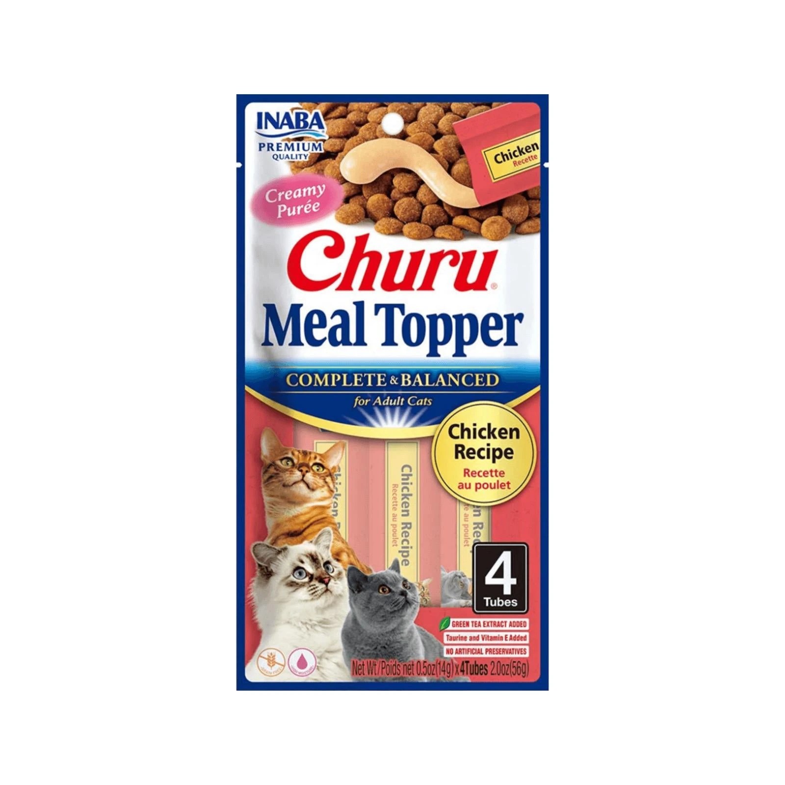 1 Inaba Churu Puree Chicken Varieties Cat Food Topper 20 X 14g, 1 of 2